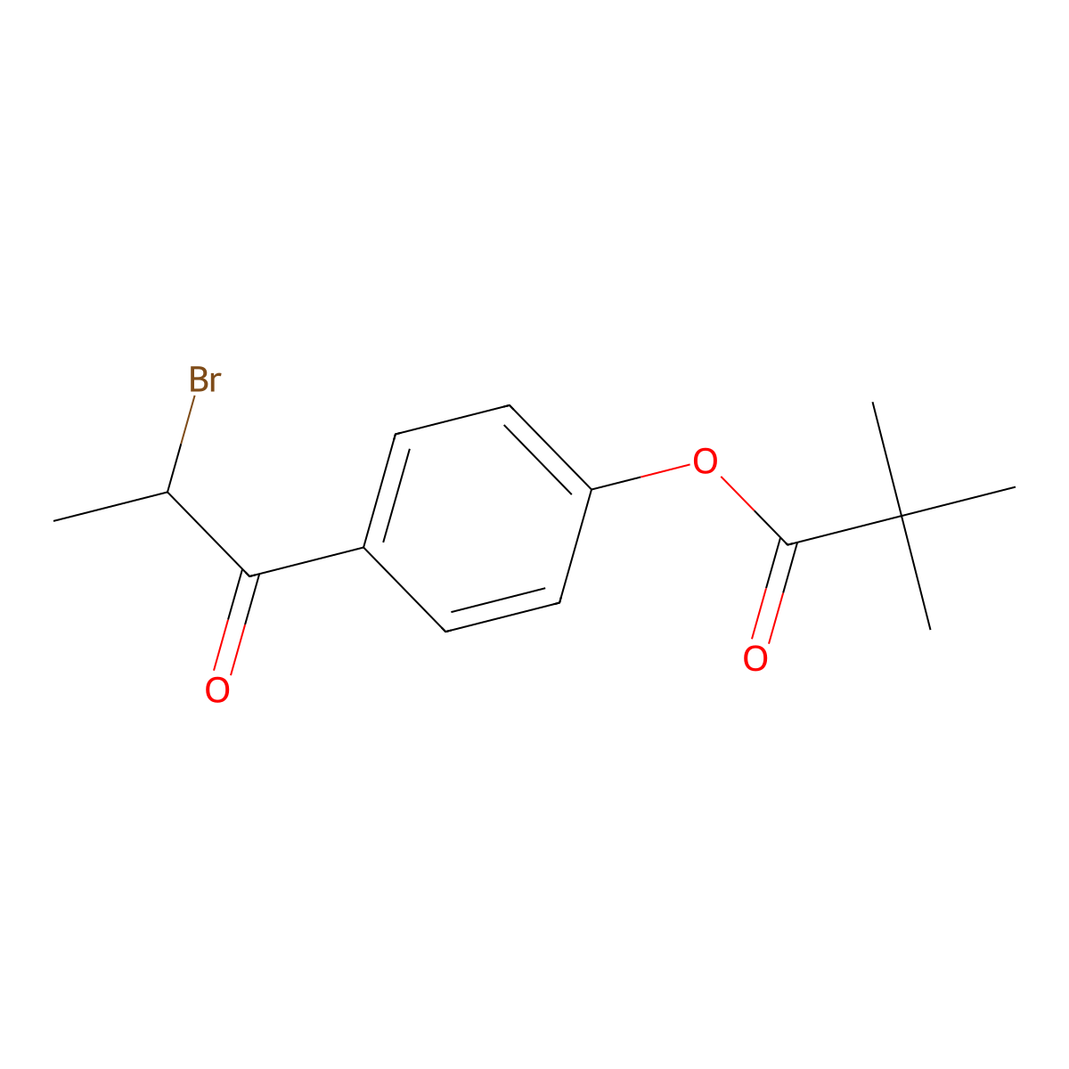 4-(2-Bromopropanoyl)phenyl 2,2-dimethylpropanoate molecular structure, CAS 328933-47-7