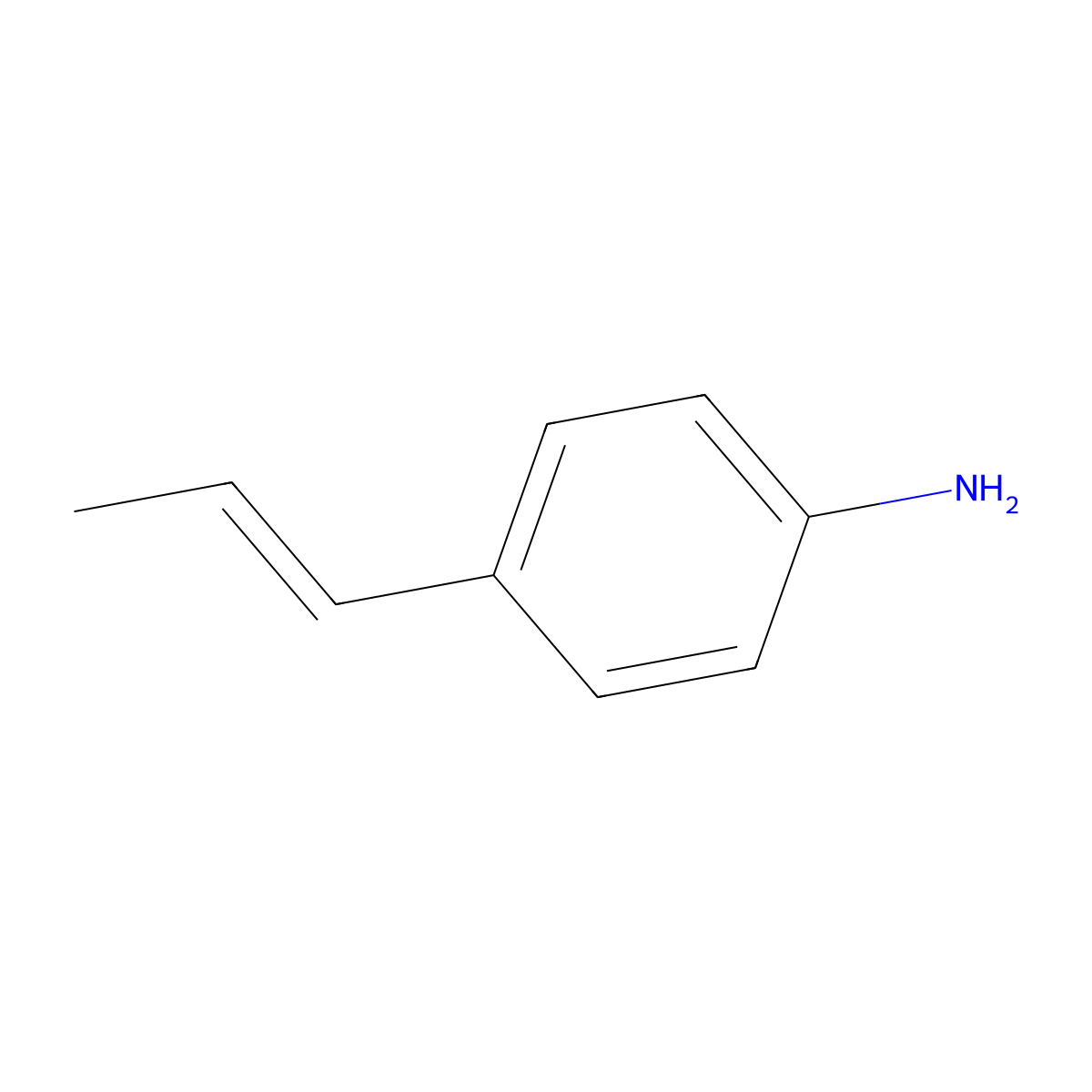 4-(Prop-1-en-1-yl)aniline molecular structure, CAS 328956-54-3