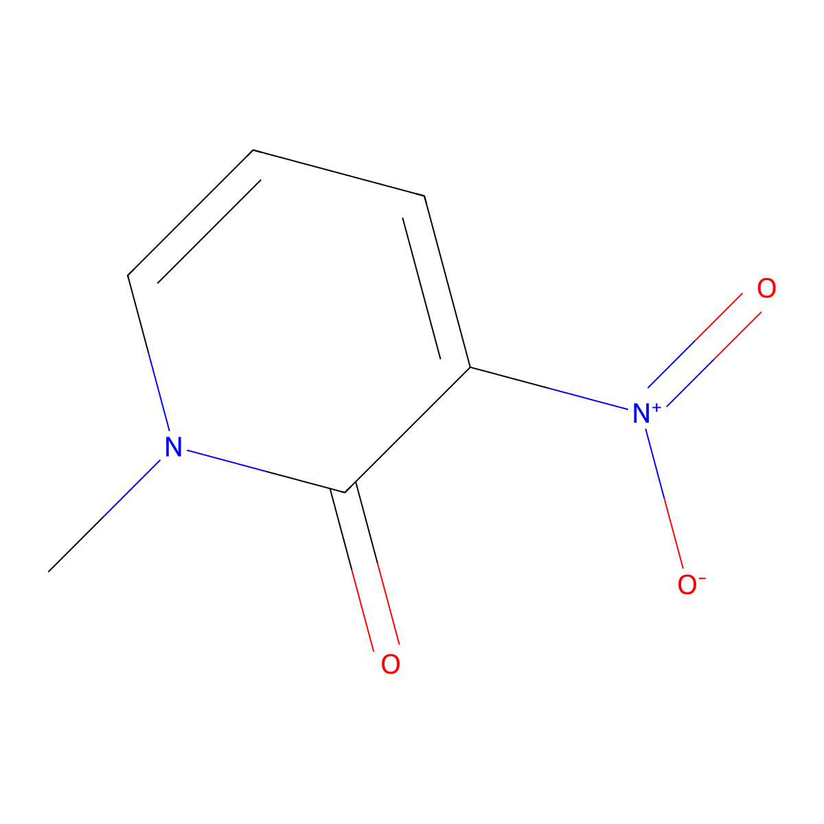 1-Methyl-3-nitropyridin-2(1H)-one molecular structure, CAS 32896-91-6