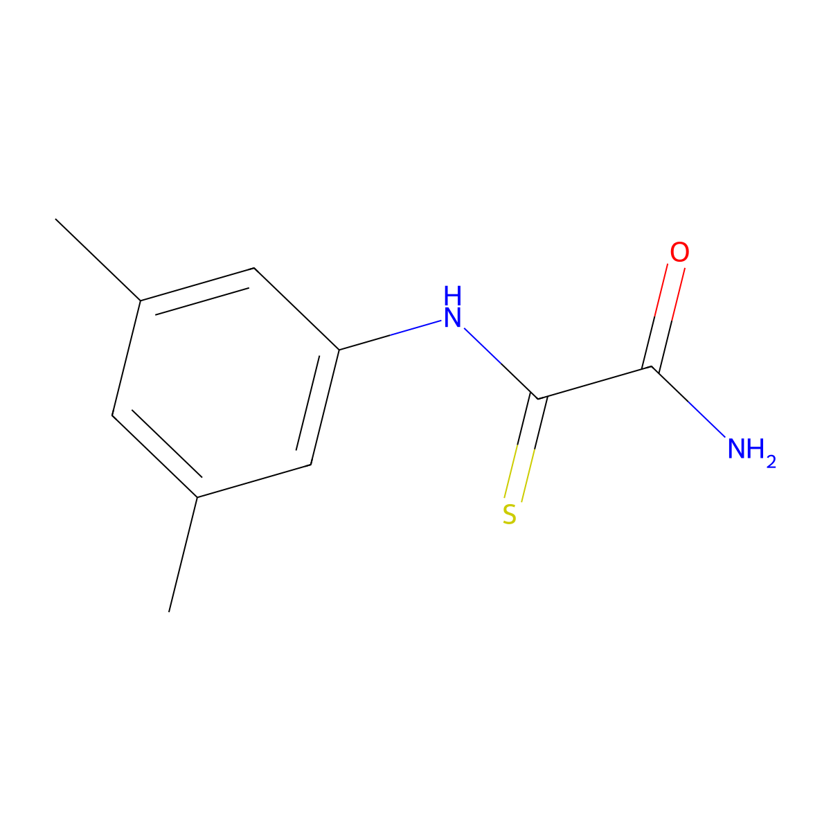 2-[(3,5-Dimethylphenyl)amino]-2-thioxoacetamide molecular structure, CAS 328961-28-0