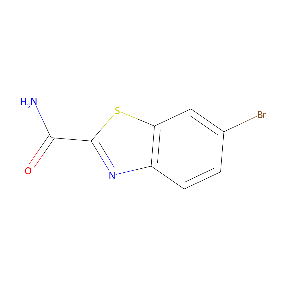 6-Bromo-1,3-benzothiazole-2-carboxamide molecular structure, CAS 328961-29-1