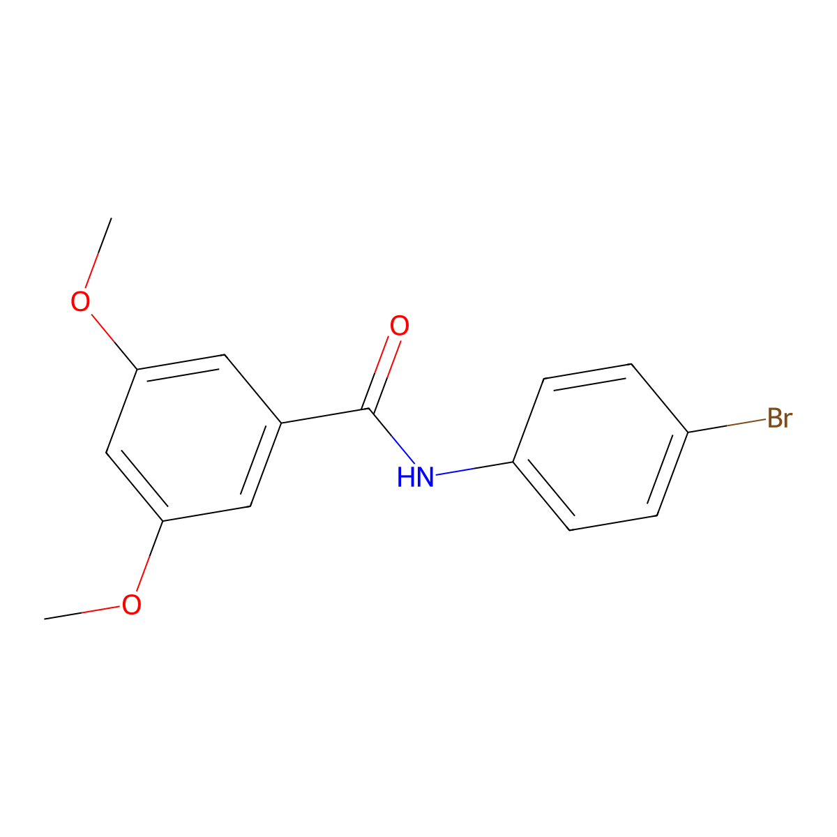 N-(4-Bromophenyl)-3,5-dimethoxybenzamide molecular structure, CAS 328975-22-0