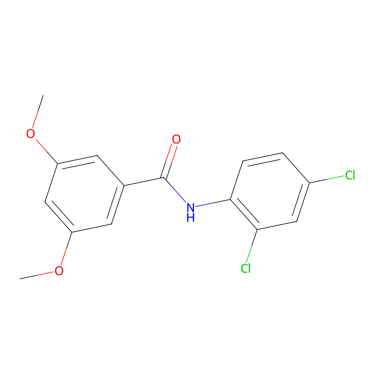 N-(2,4-dichlorophenyl)-3,5-dimethoxybenzamide molecular structure, CAS 328975-27-5