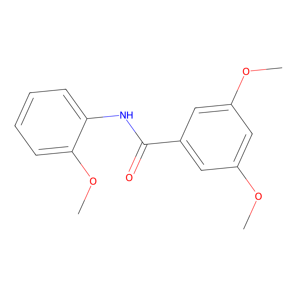 3,5-dimethoxy-N-(2-methoxyphenyl)benzamide molecular structure, CAS 328977-21-5