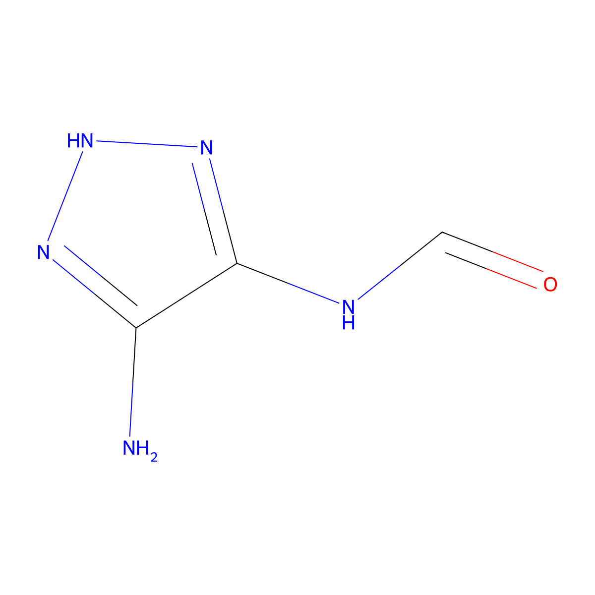 N-(5-Amino-2H-1,2,3-triazol-4-yl)formamide molecular structure, CAS 328977-78-2