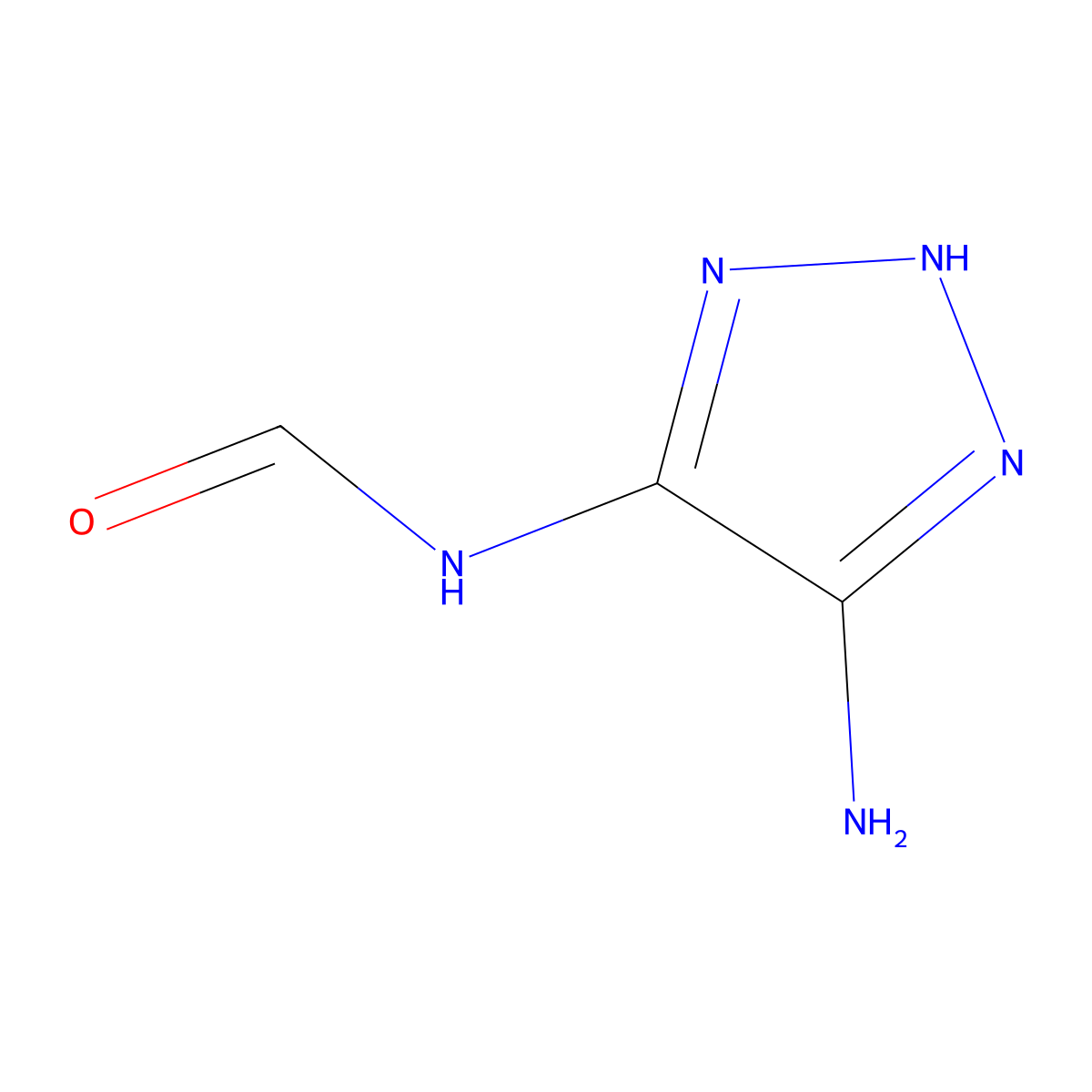 N-(5-Amino-2H-1,2,3-triazol-4-yl)formamide molecular structure, CAS 328977-78-2