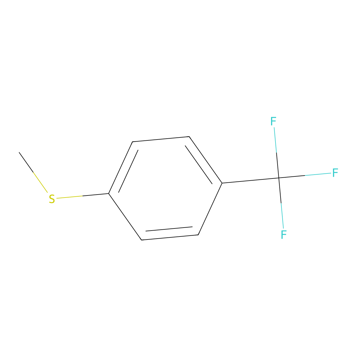 4-Trifluoromethyl thioanisole molecular structure, CAS 329-14-6