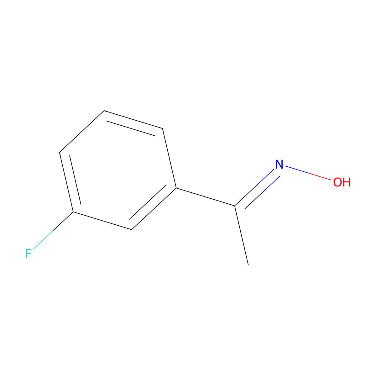 N-(1-(3-Fluorophenyl)ethylidene)hydroxylamine molecular structure, CAS 329-54-4