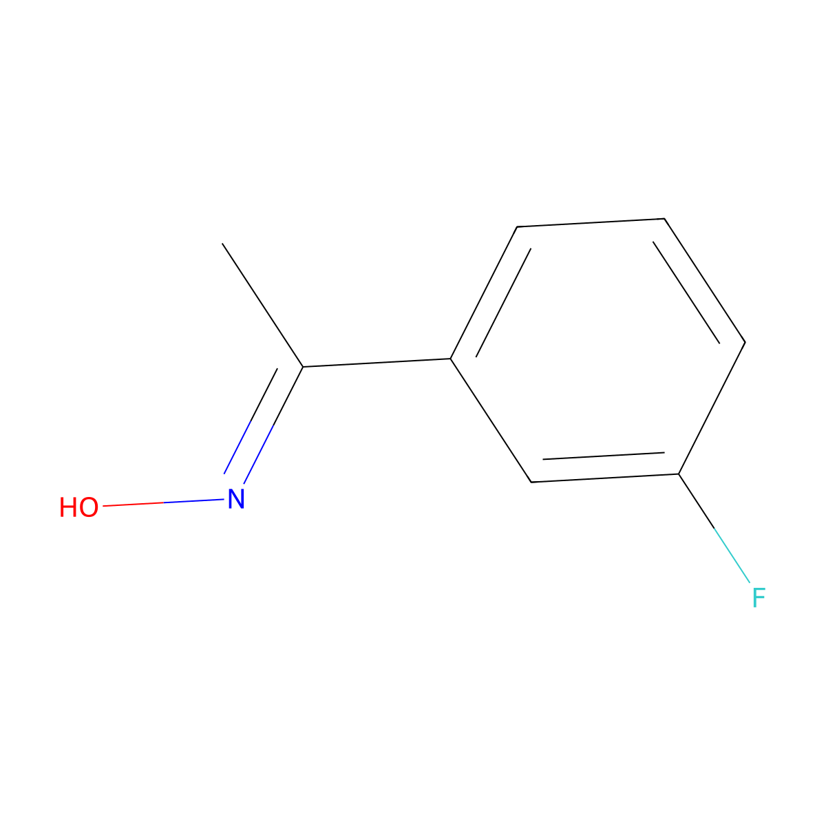N-(1-(3-Fluorophenyl)ethylidene)hydroxylamine molecular structure, CAS 329-54-4
