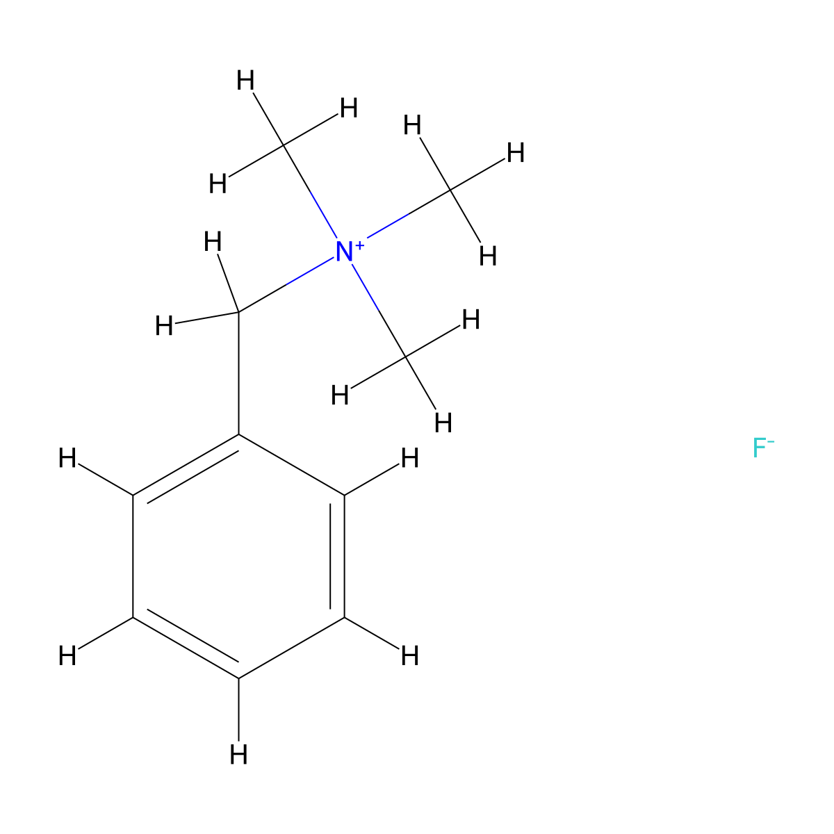 Benzyltrimethylammonium Fluoride molecular structure, CAS 329-97-5