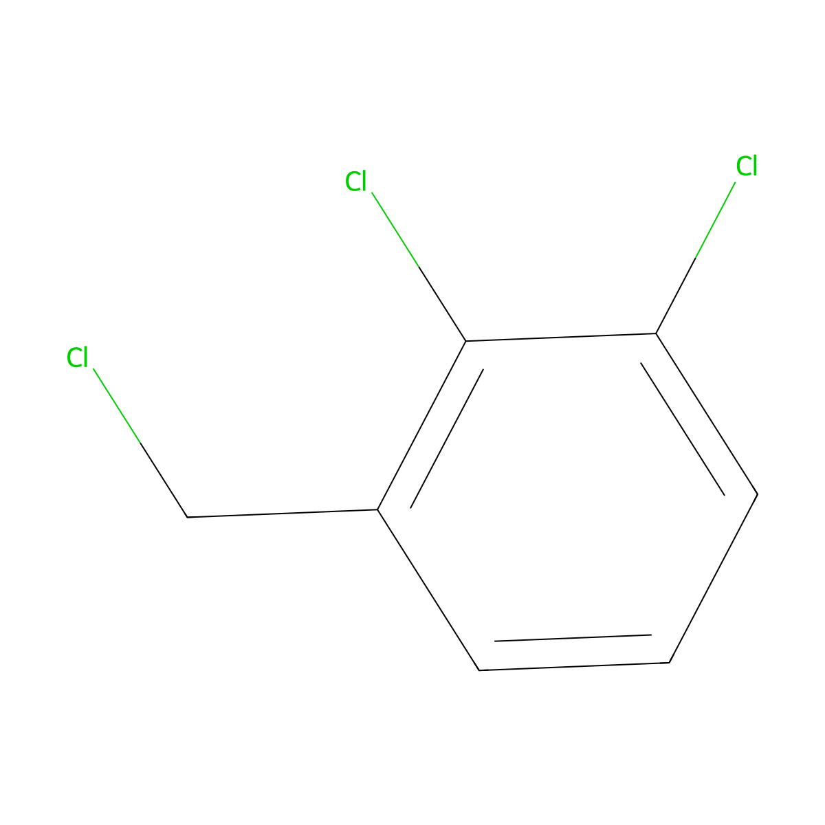 Dichlorobenzyl chloride molecular structure, CAS 3290-01-5