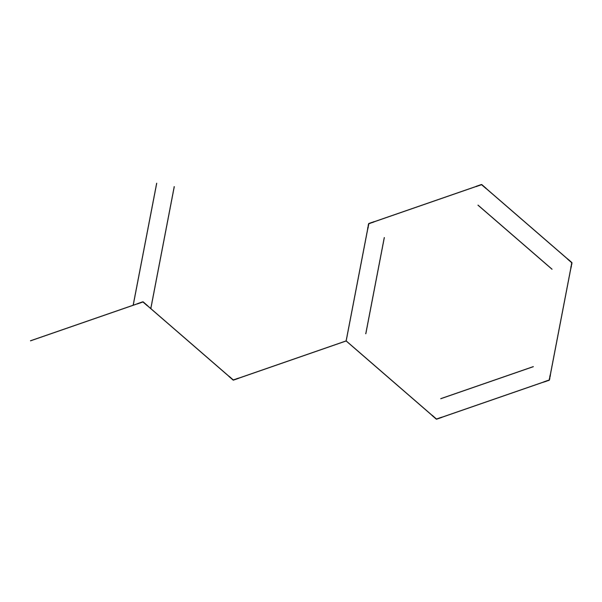Benzene, (2-methyl-2-propenyl)- molecular structure, CAS 3290-53-7