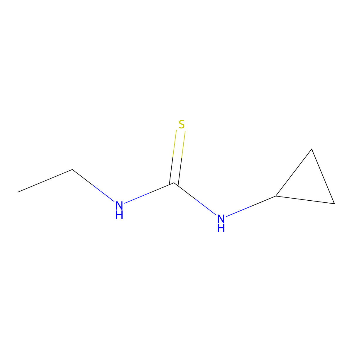 1-Cyclopropyl-3-ethylthiourea molecular structure, CAS 32900-08-6