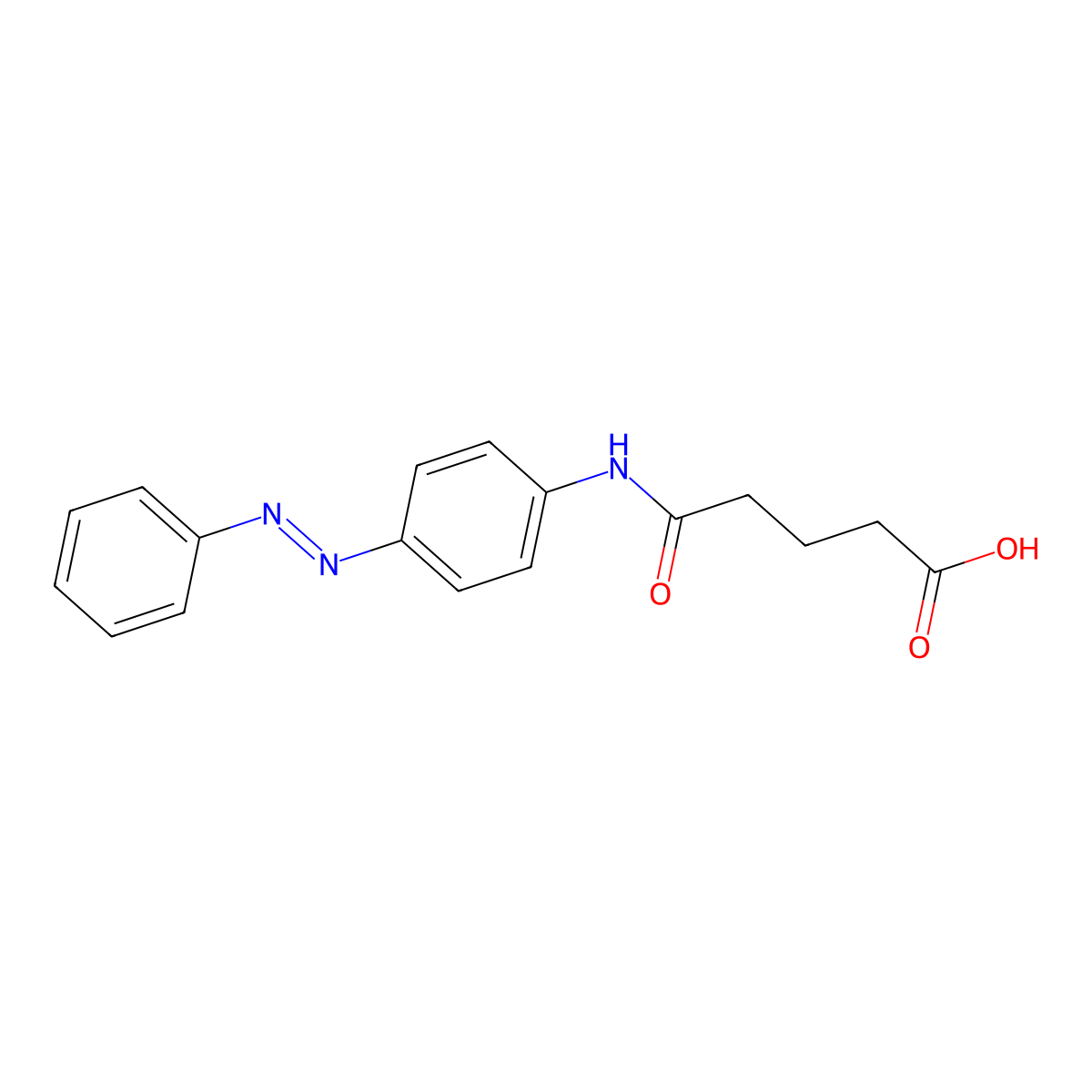 4-(4-Phenylazo-phenylcarbamoyl)-butyric acid molecular structure, CAS 329003-18-1