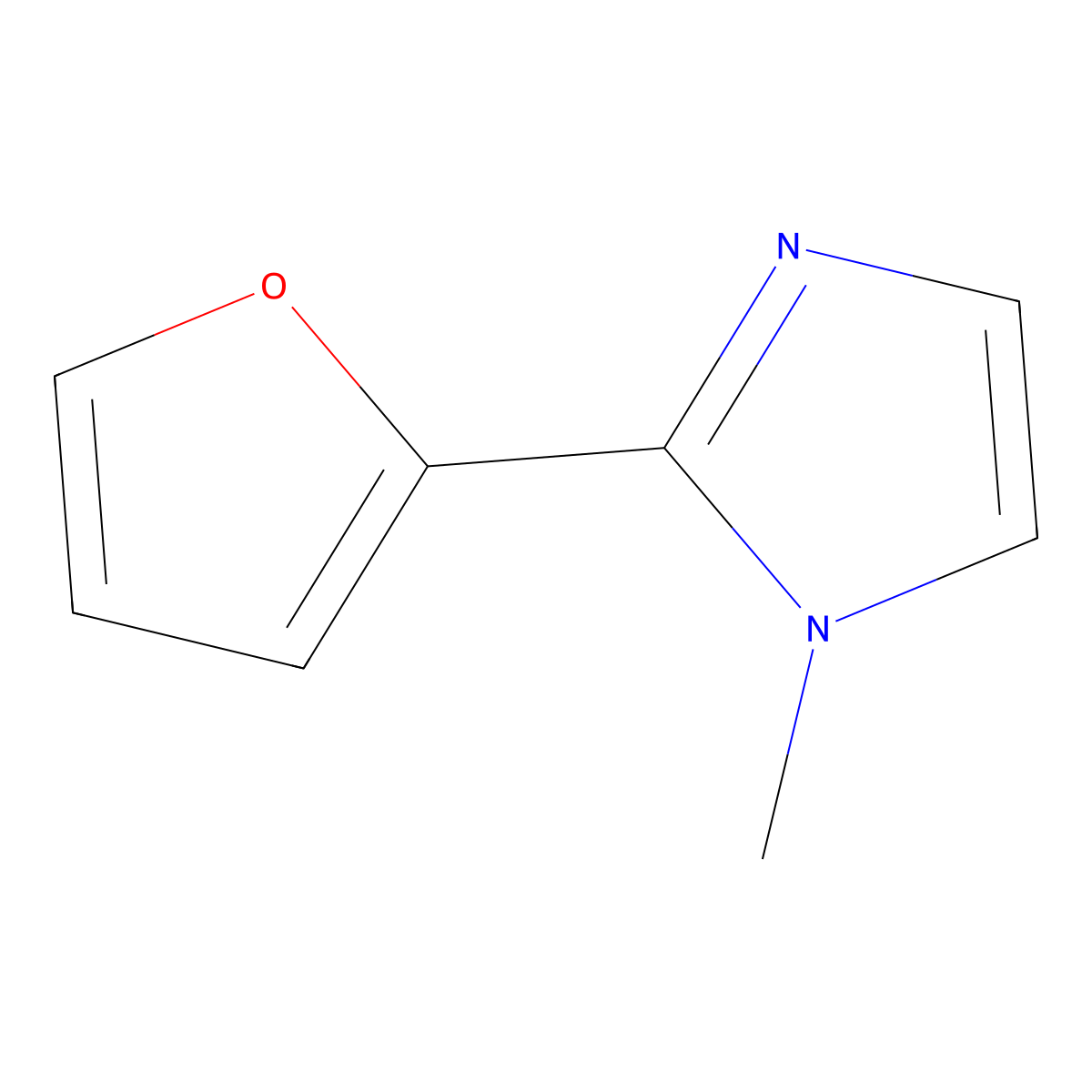 2-(Furan-2-yl)-1-methyl-1H-imidazole molecular structure, CAS 32902-09-3