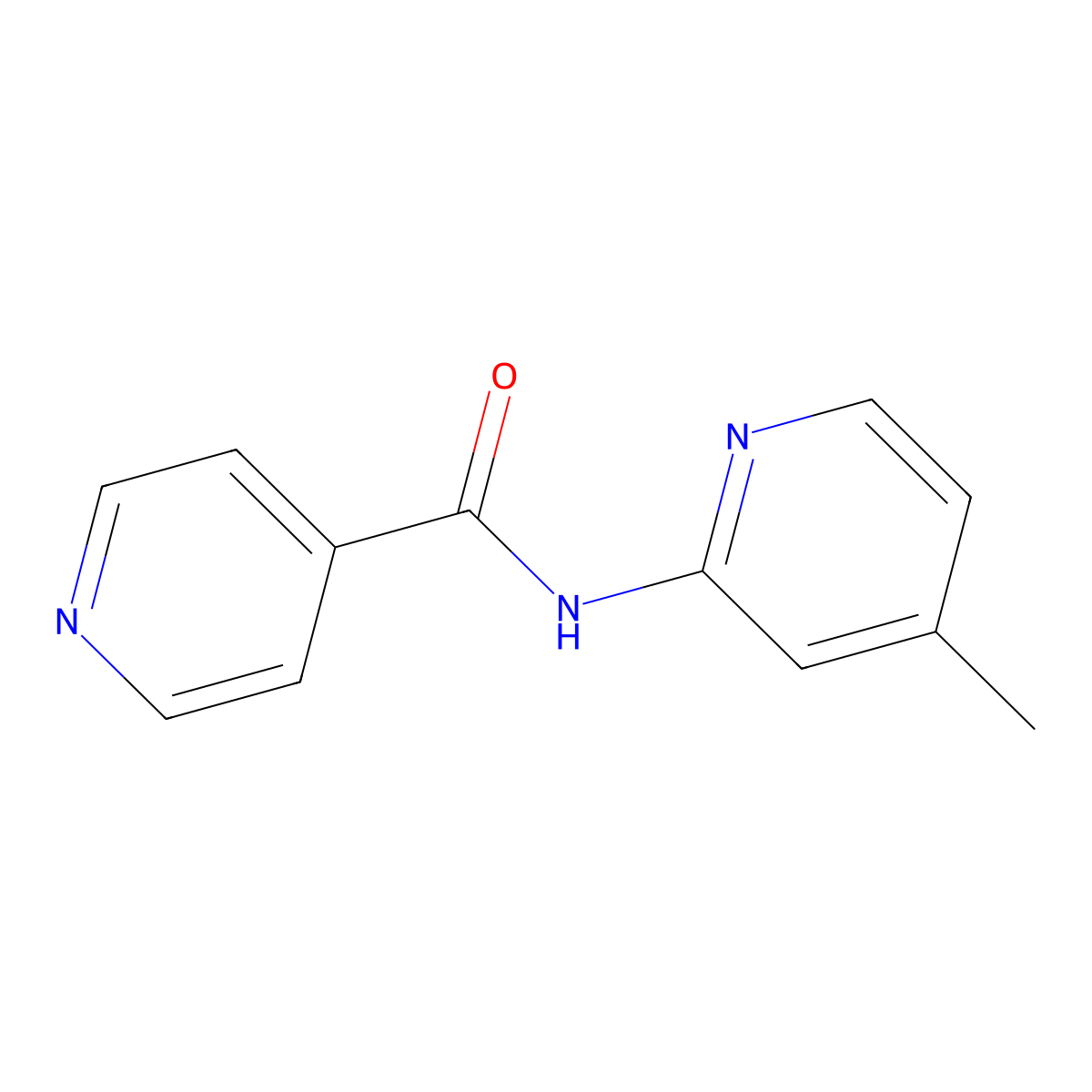 N-(4-Methyl-pyridin-2-yl)-isonicotinamide molecular structure, CAS 329042-35-5