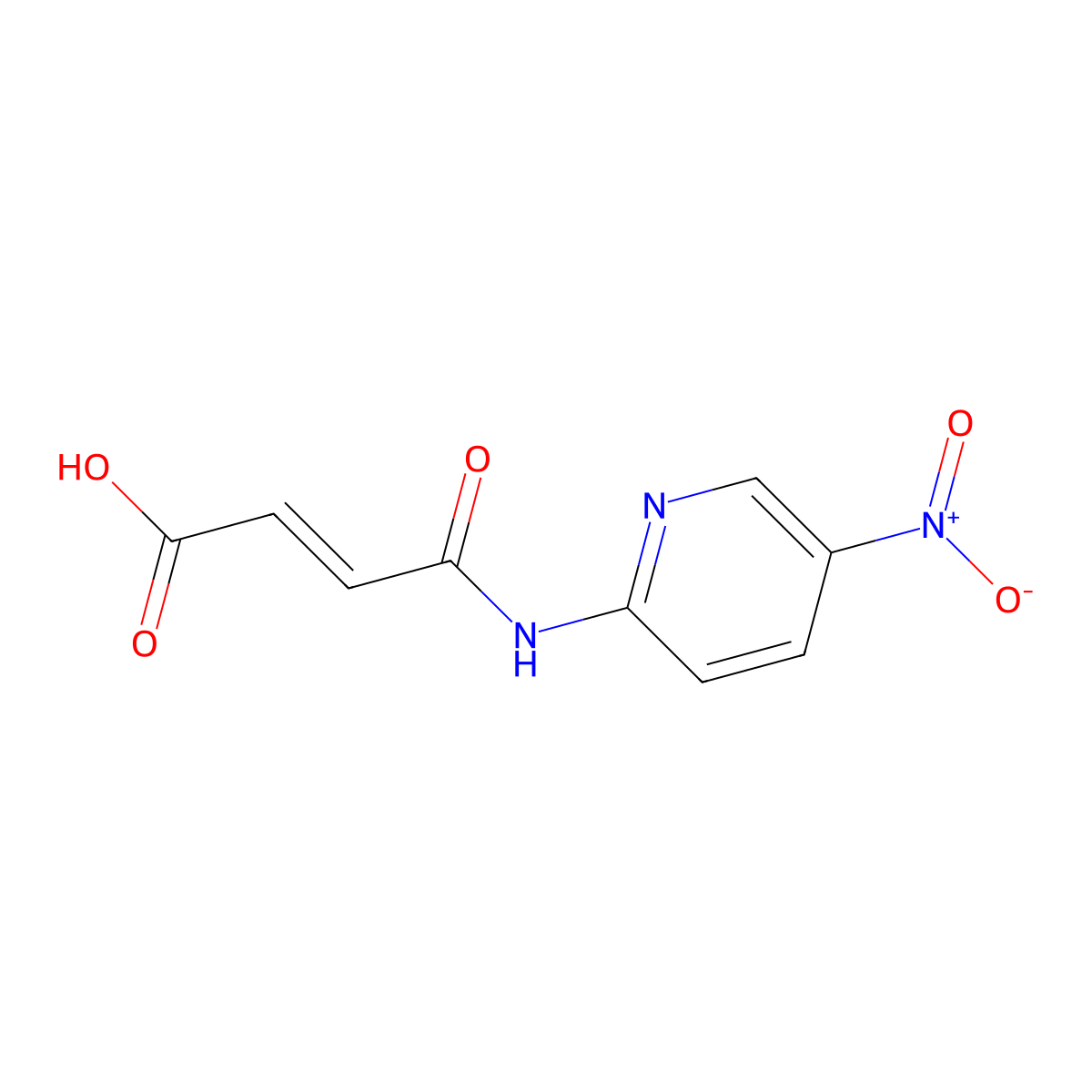 4-((5-Nitropyridin-2-yl)amino)-4-oxobut-2-enoic acid molecular structure, CAS 329042-48-0