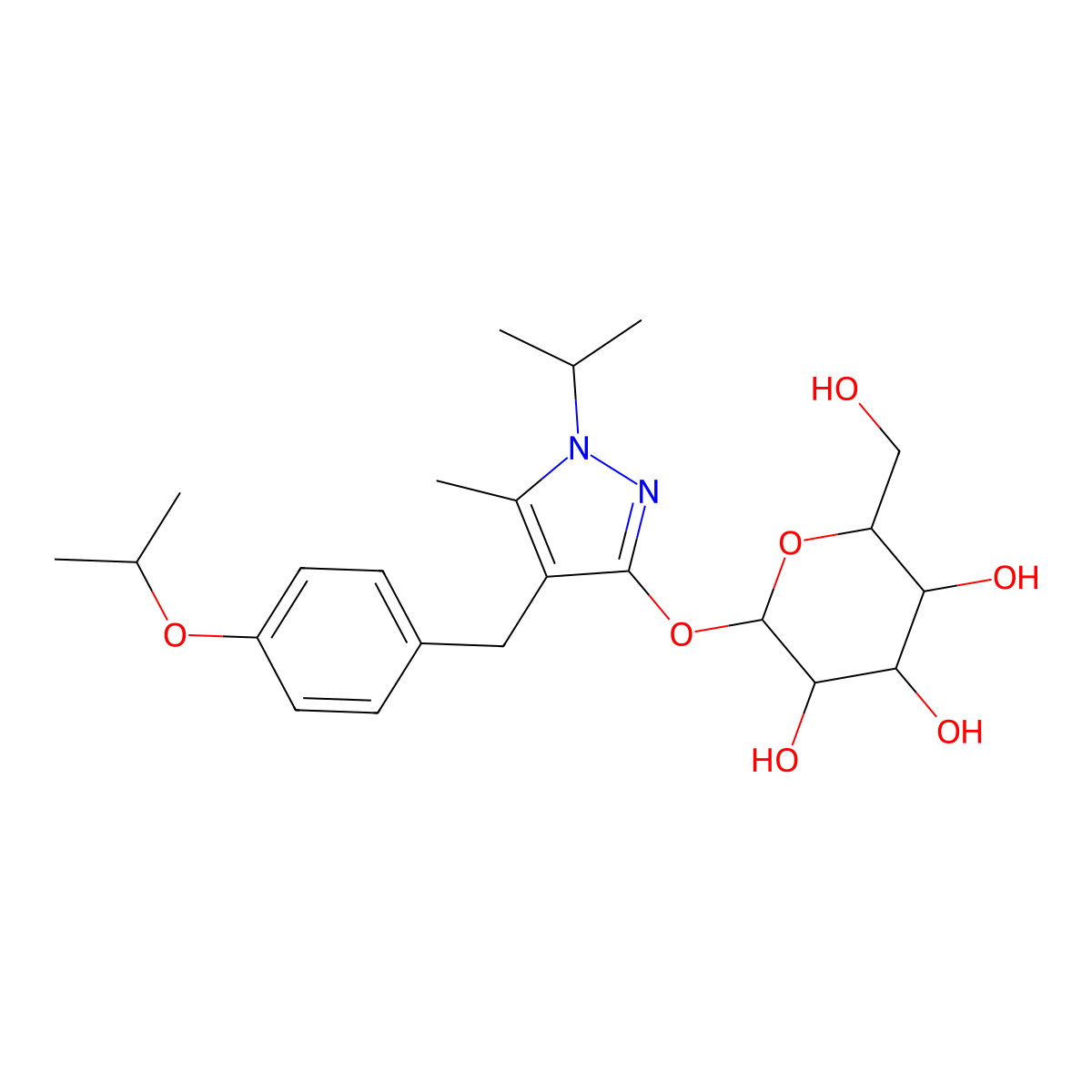 Remogliflozin molecular structure, CAS 329045-45-6