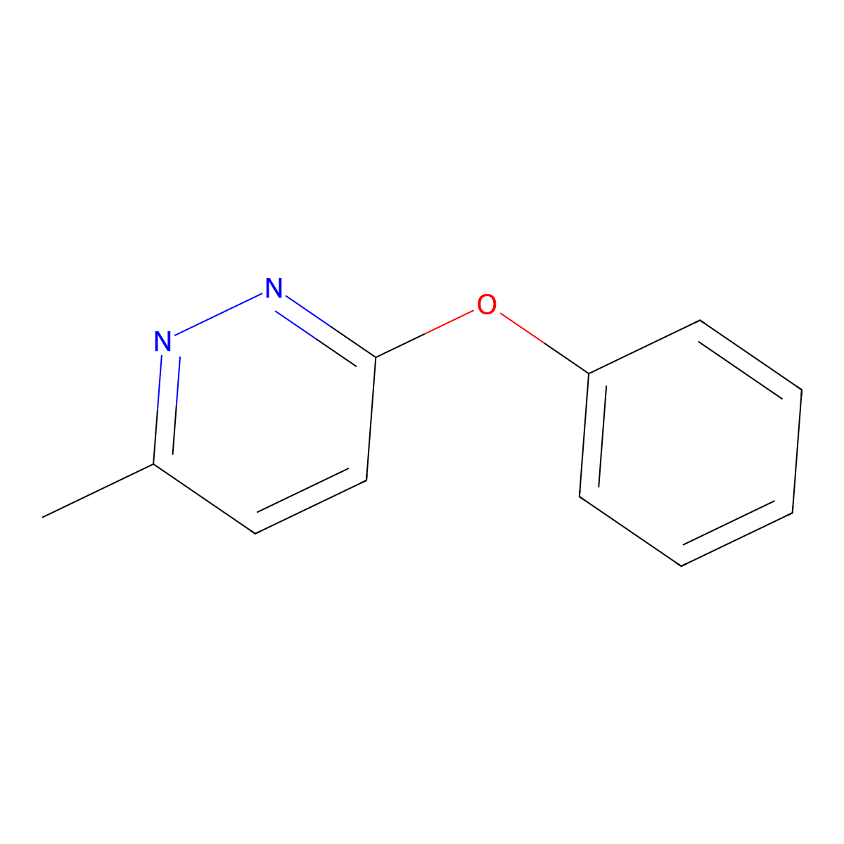 3-Methyl-6-phenoxypyridazine molecular structure, CAS 32905-90-1