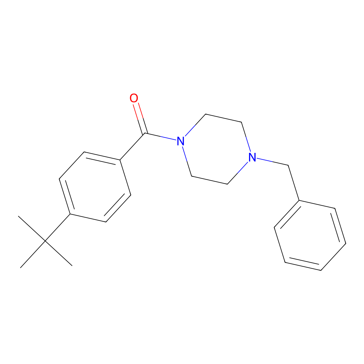 4-(Tert-butyl)phenyl 4-benzylpiperazinyl ketone molecular structure, CAS 329058-21-1
