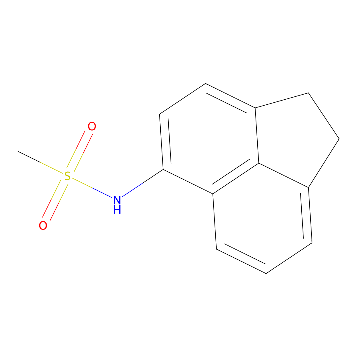 N-(1,2-dihydroacenaphthylen-5-yl)methanesulfonamide molecular structure, CAS 329059-15-6