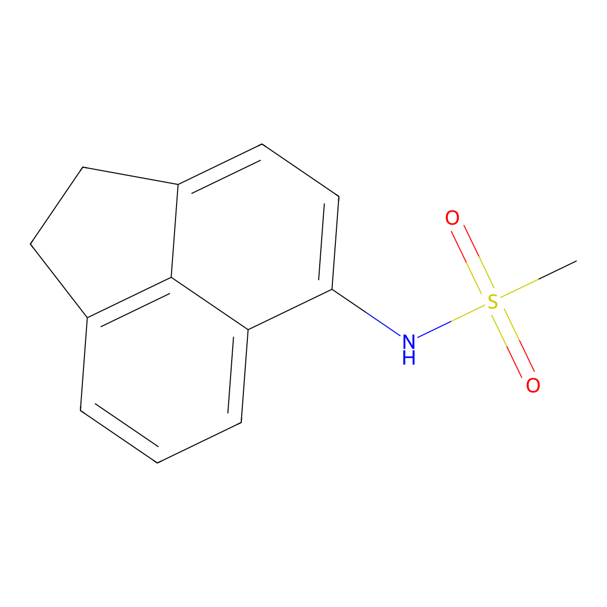 N-(1,2-dihydroacenaphthylen-5-yl)methanesulfonamide molecular structure, CAS 329059-15-6