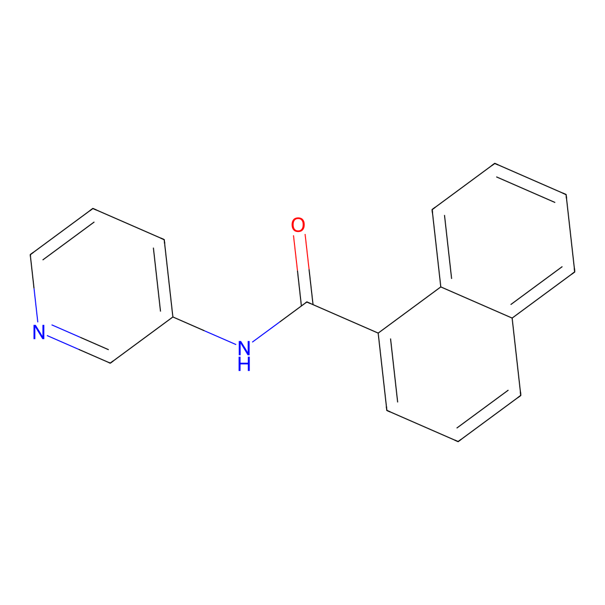 N-pyridin-3-ylnaphthalene-1-carboxamide molecular structure, CAS 329063-91-4