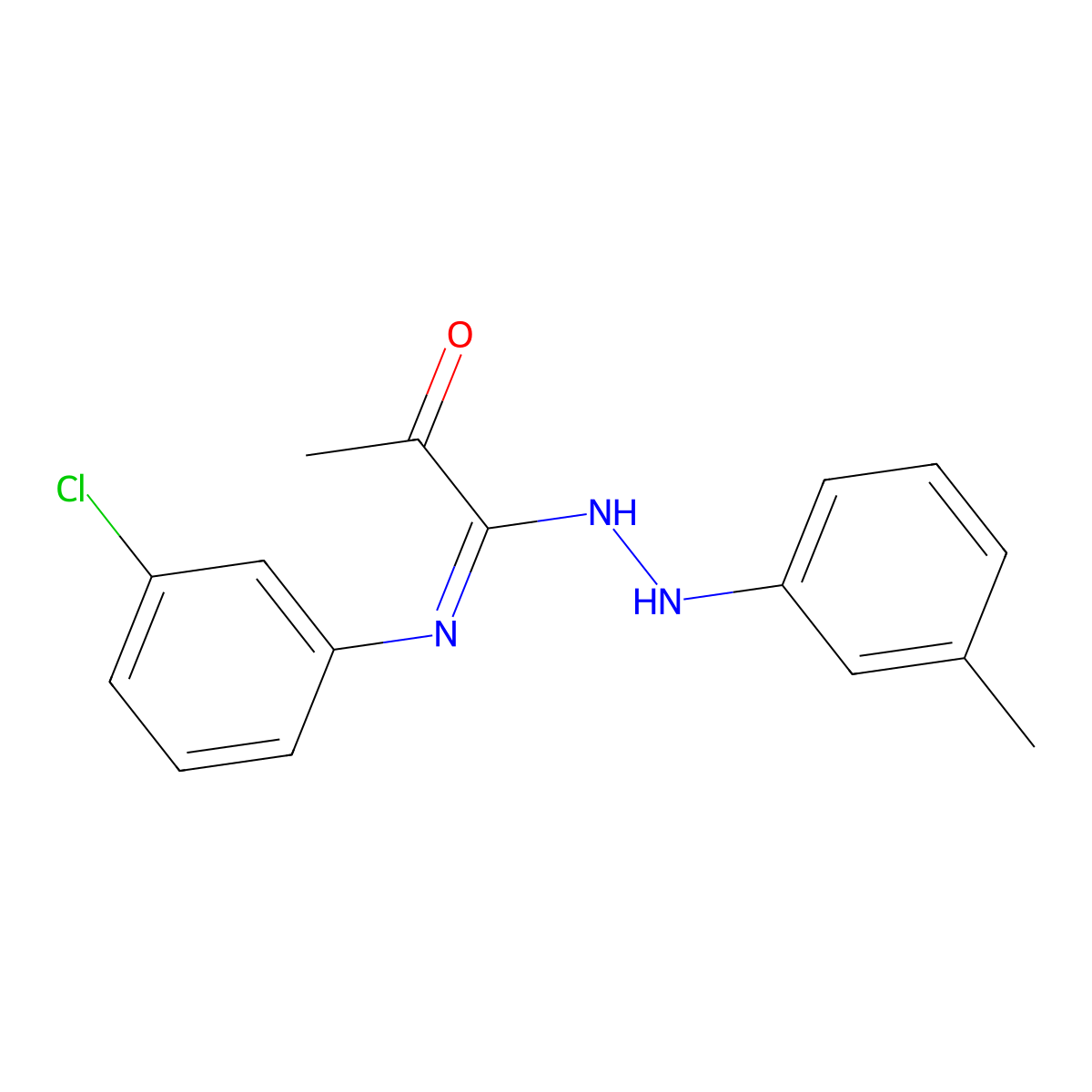 N-(3-Chlorophenyl)-2-oxopropanimidic acid 2-(3-methylphenyl)hydrazide molecular structure, CAS 329063-96-9