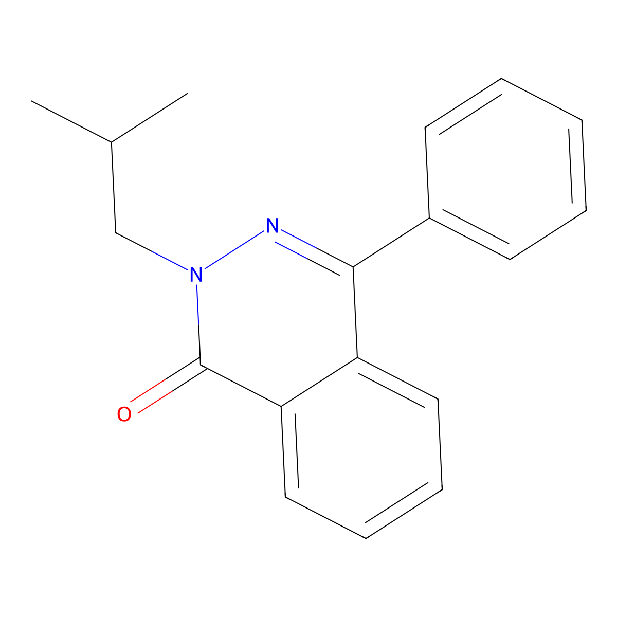 2-isobutyl-4-phenylphthalazin-1(2H)-one molecular structure, CAS 329066-79-7