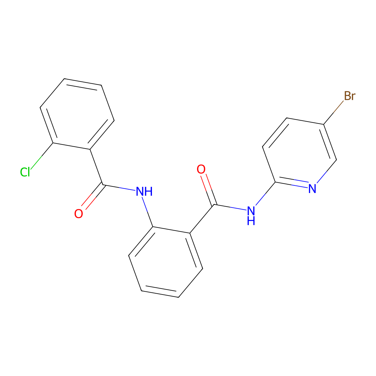 N-(5-bromopyridin-2-yl)-2-[(2-chlorobenzoyl)amino]benzamide molecular structure, CAS 329067-96-1
