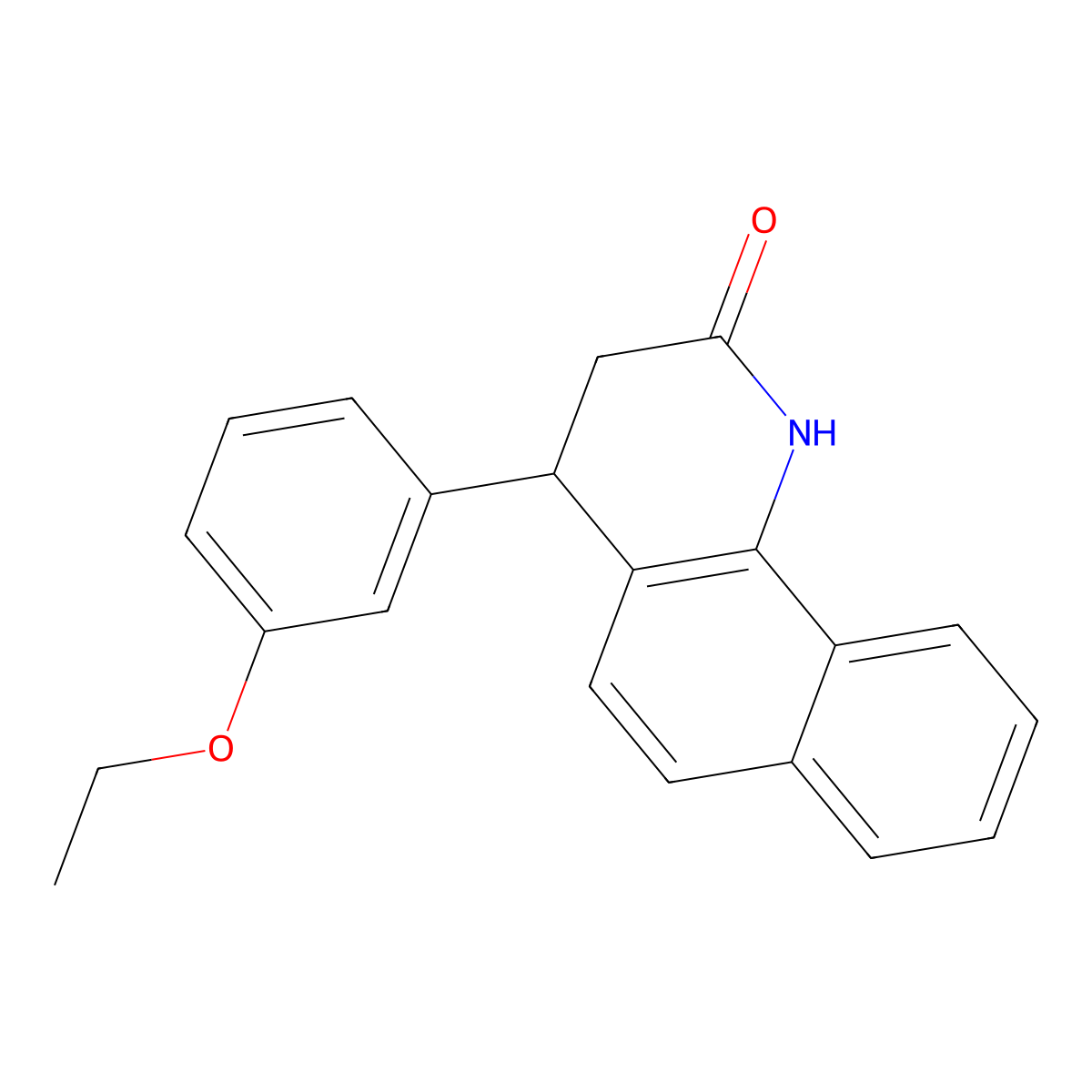 4-(3-ethoxyphenyl)-3,4-dihydrobenzo[h]quinolin-2(1H)-one molecular structure, CAS 329073-21-4