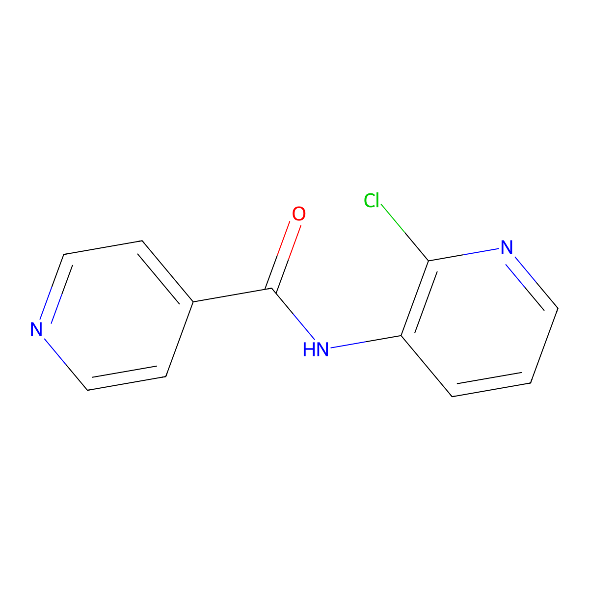 N-(2-chloro-3-pyridinyl)isonicotinamide molecular structure, CAS 329077-84-1