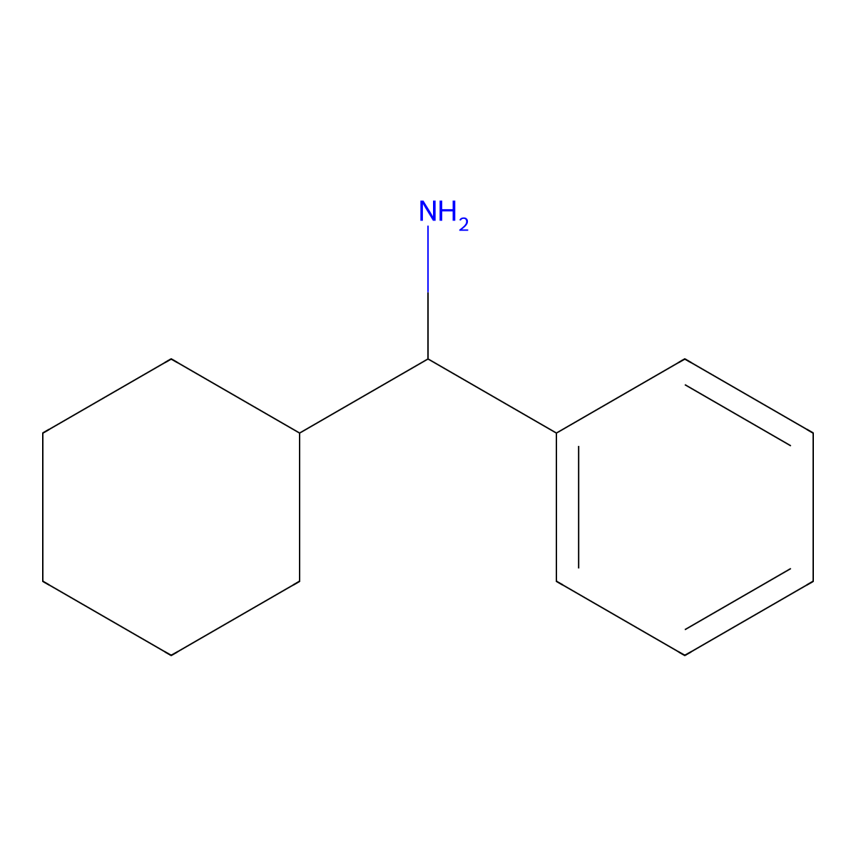 (S)-cyclohexyl(phenyl)methanamine molecular structure, CAS 32908-36-4