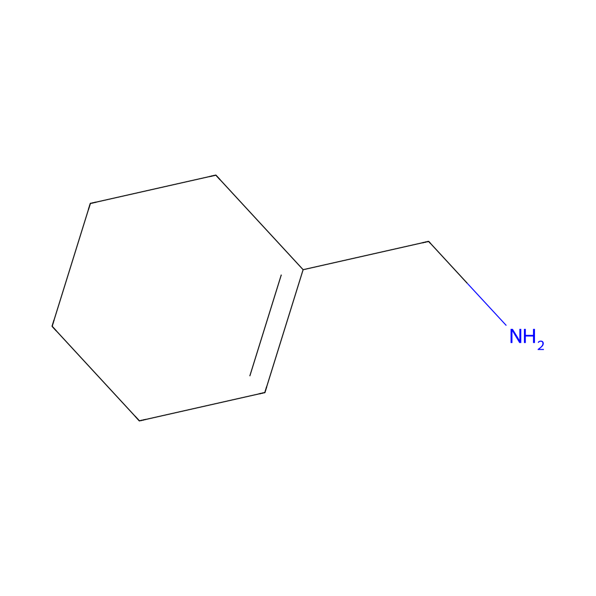 Cyclohex-1-ene-1-methylamine molecular structure, CAS 32917-19-4