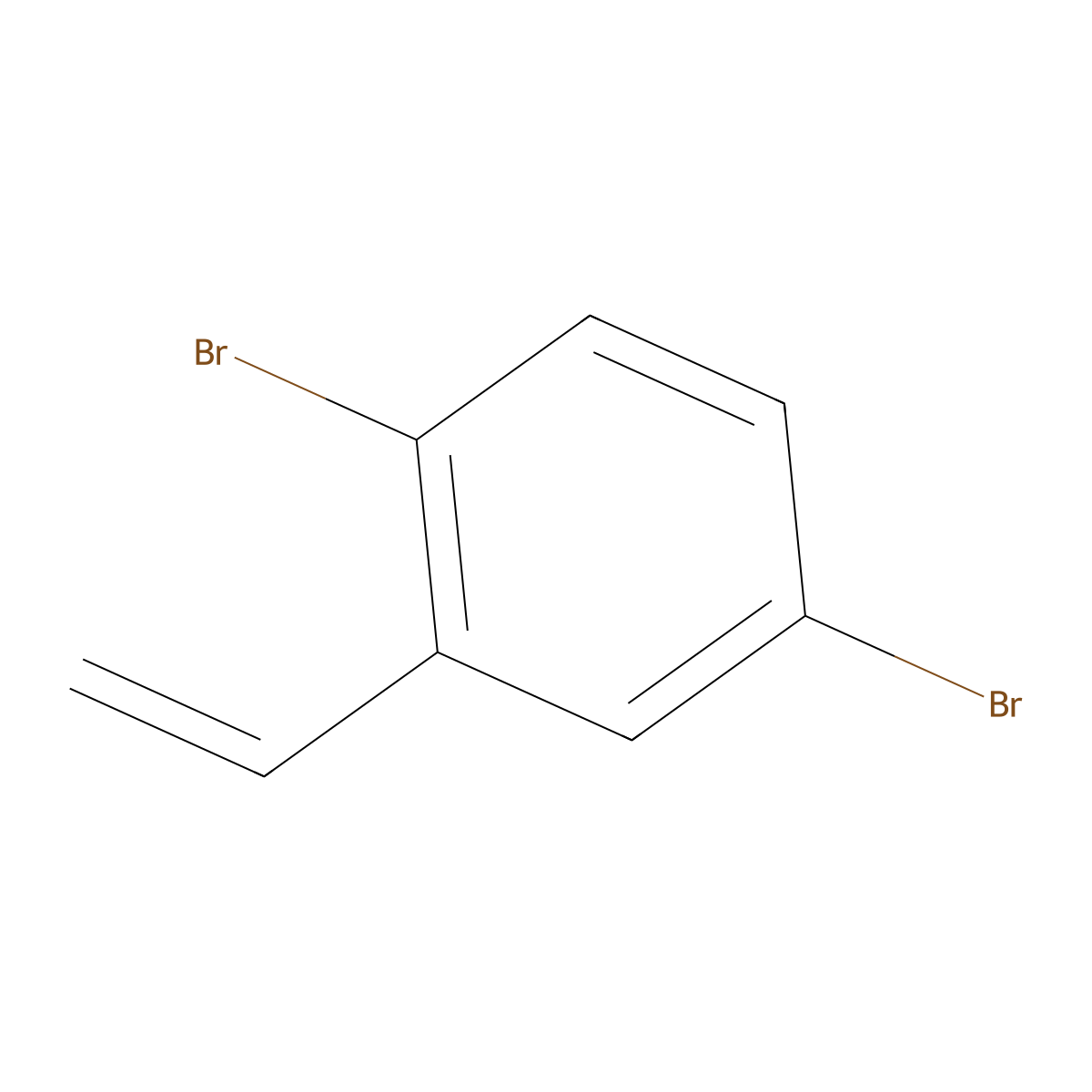 2,5-Dibromostyrene molecular structure, CAS 32917-57-0