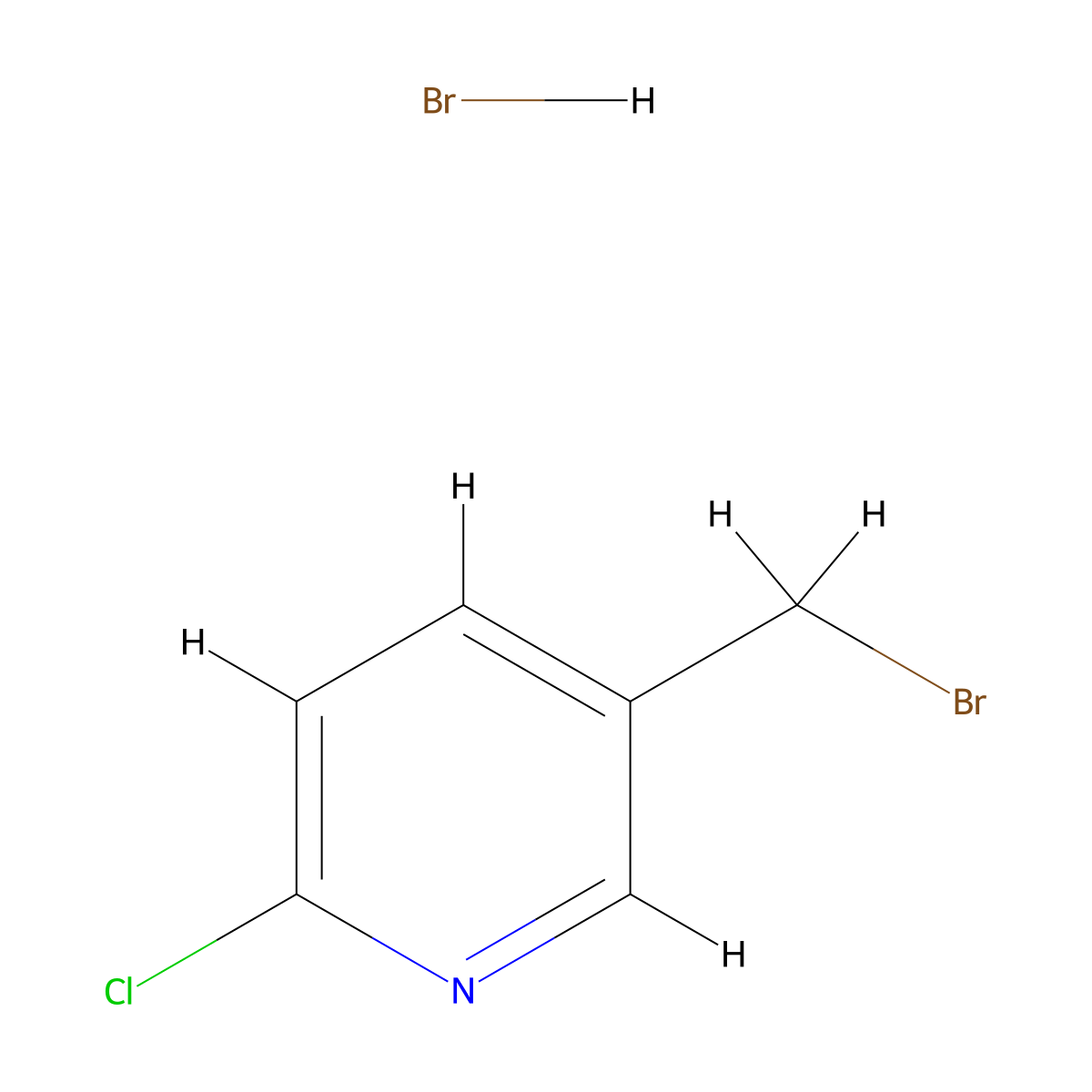 5-(Bromomethyl)-2-chloropyridine hydrobromide molecular structure, CAS 32918-40-4