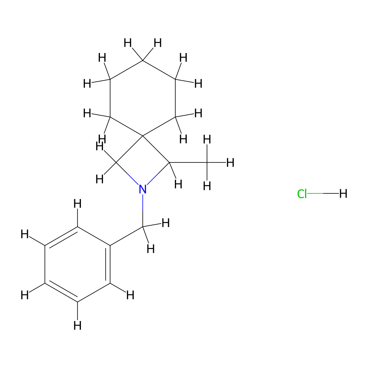 2-benzyl-1-methyl-2-azaspiro[3.5]nonane Hydrochloride molecular structure, CAS 329187-46-4