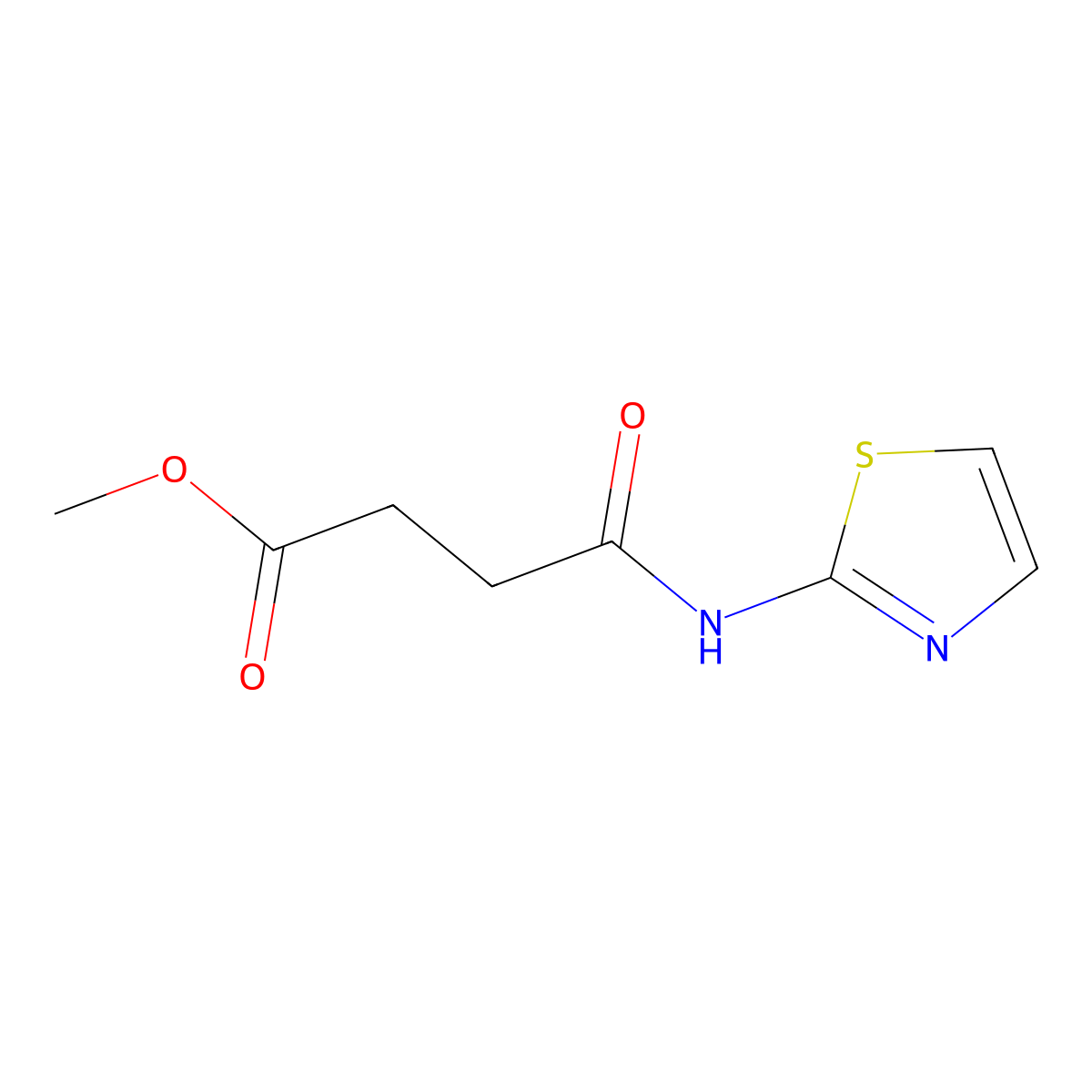 N-Thiazol-2-yl-succinamic acid methyl ester molecular structure, CAS 329205-47-2