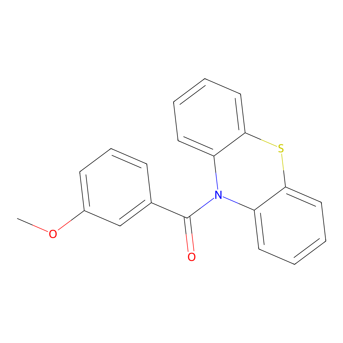 (3-methoxyphenyl)(10H-phenothiazin-10-yl)methanone molecular structure, CAS 329205-72-3