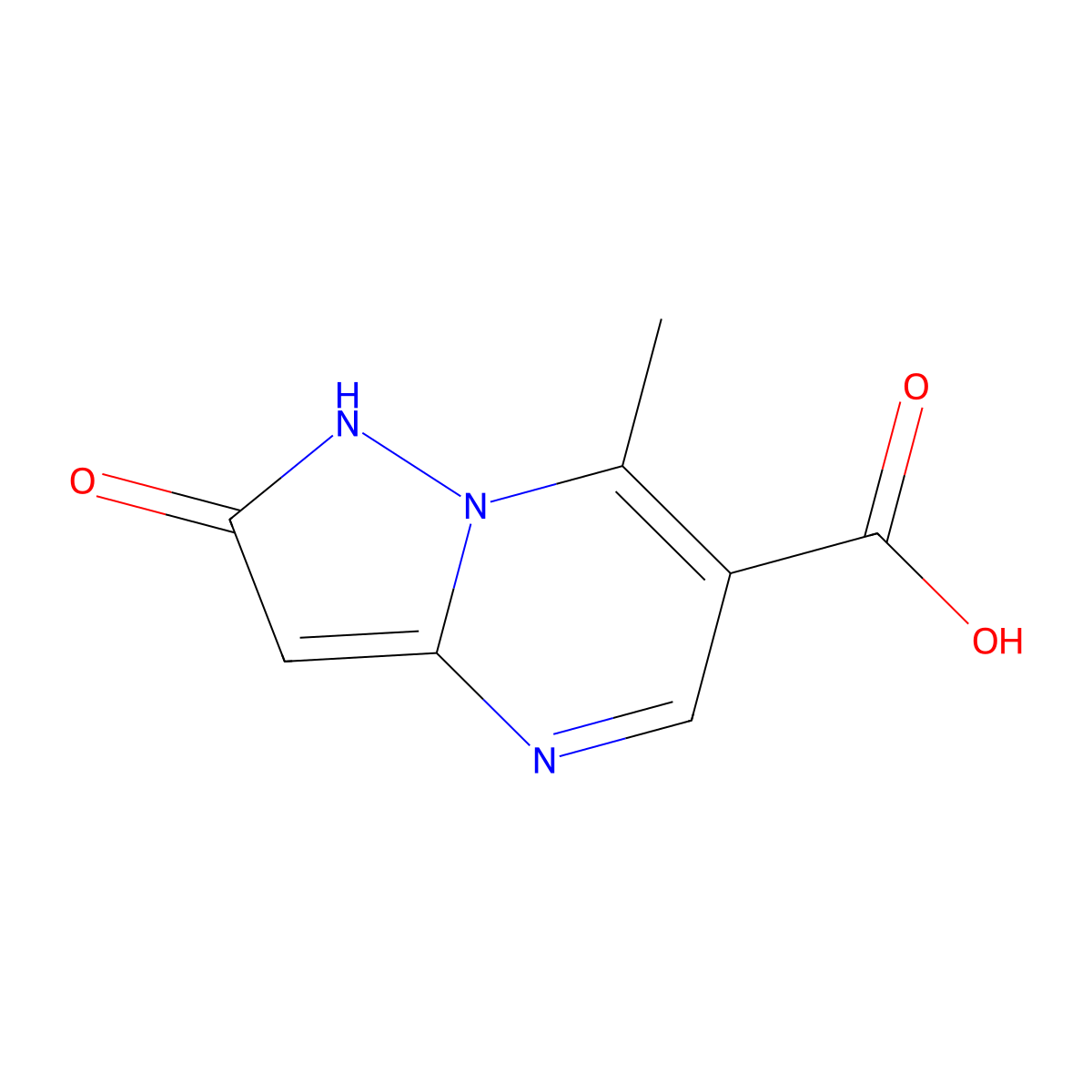 7-Methyl-2-oxo-1,2-dihydropyrazolo[1,5-A]pyrimidine-6-carboxylic acid molecular structure, CAS 329207-48-9