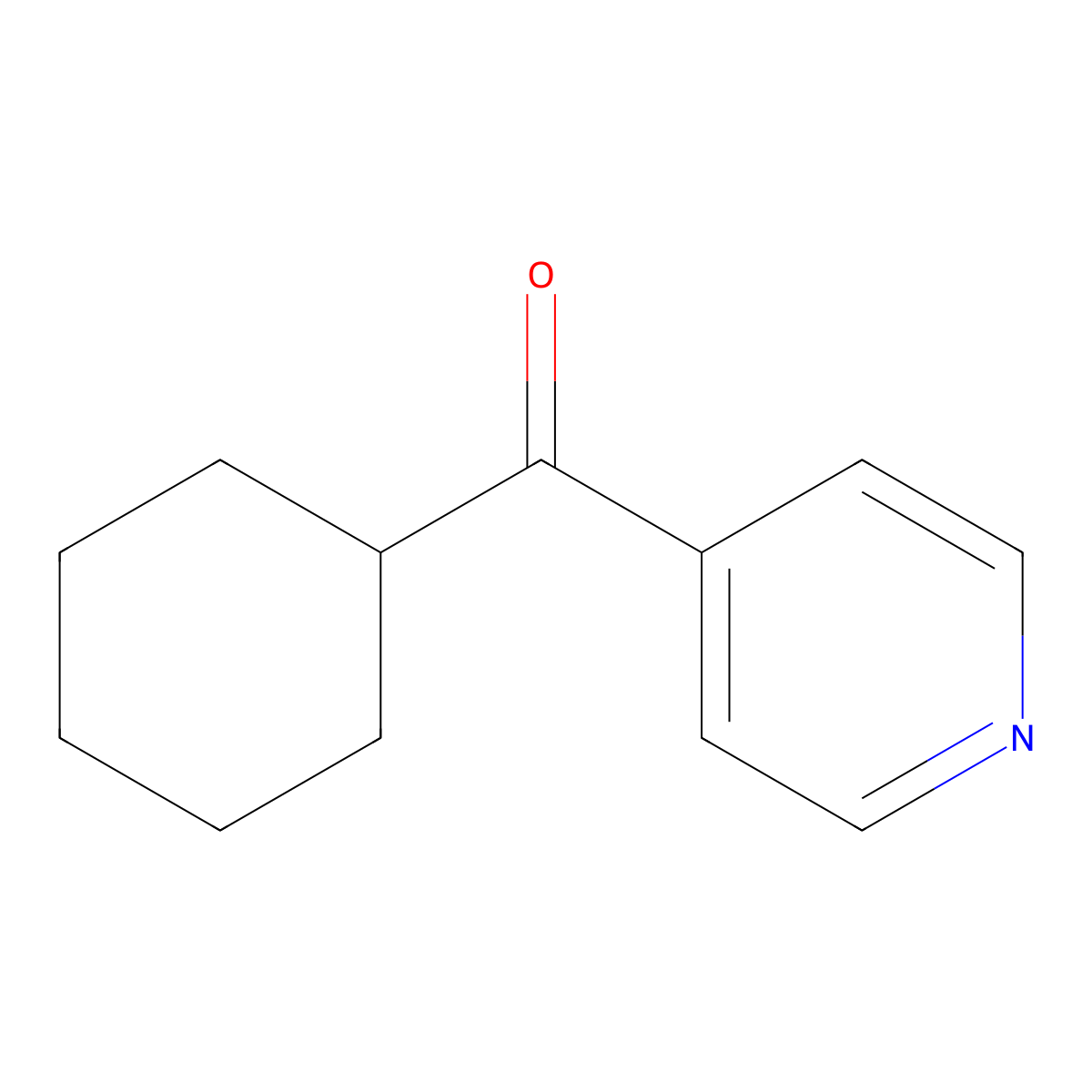 Cyclohexyl-4-pyridinylmethanone molecular structure, CAS 32921-23-6