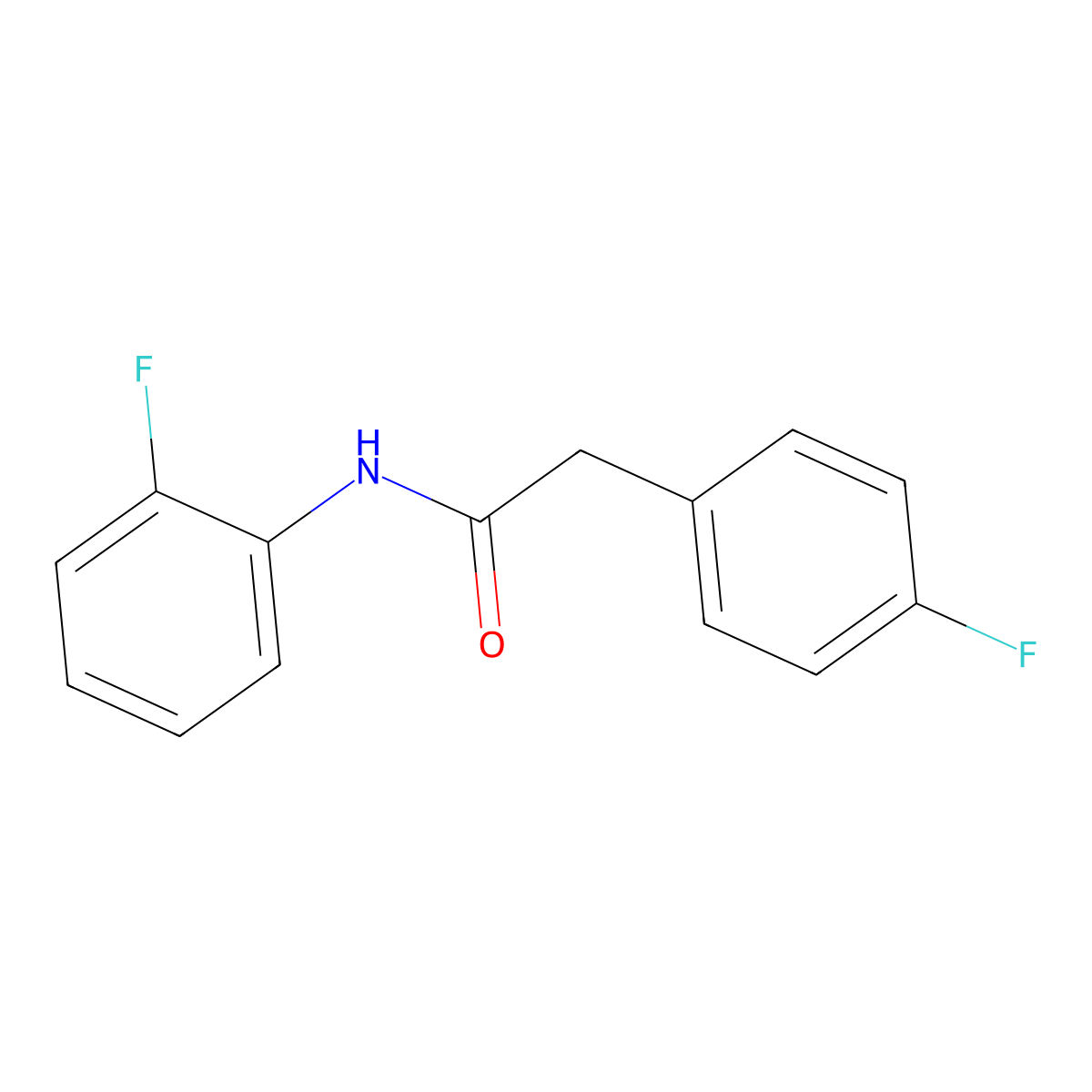 N-(2-fluorophenyl)-2-(4-fluorophenyl)acetamide molecular structure, CAS 329218-99-7