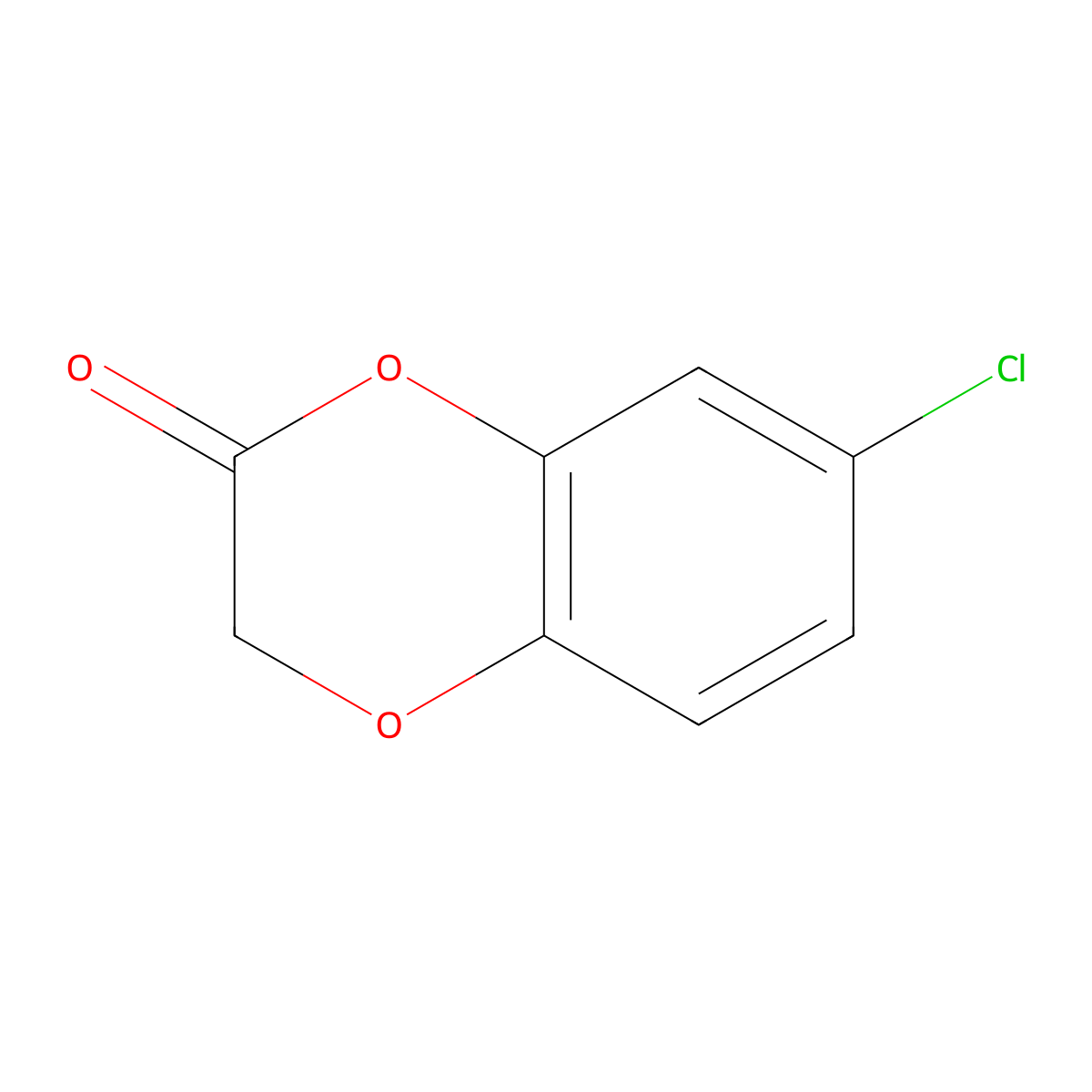 7-Chloro-benzo[1,4]dioxin-2-one molecular structure, CAS 329219-99-0