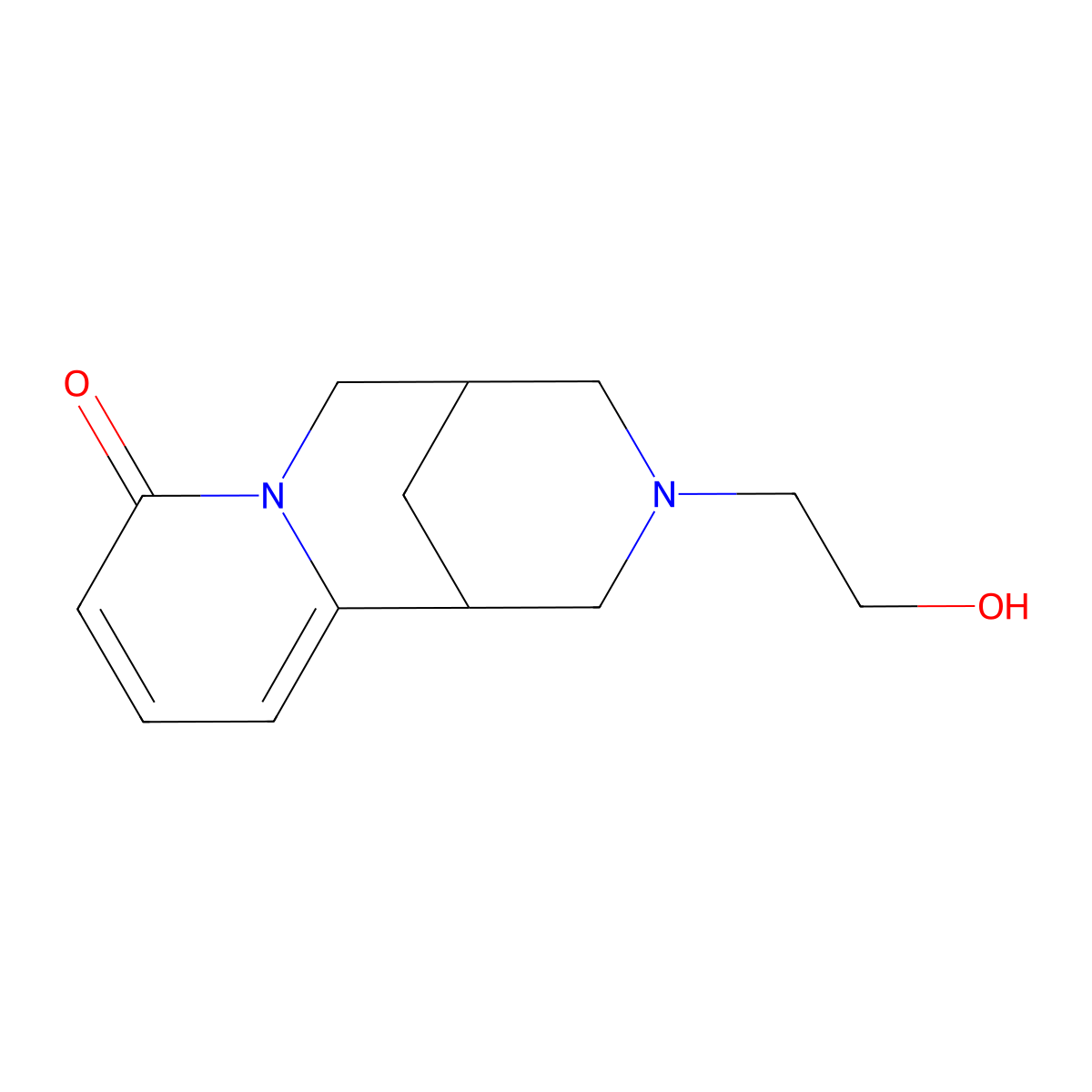 12-(3-Hydroxyethyl)-cytisine molecular structure, CAS 329221-11-6
