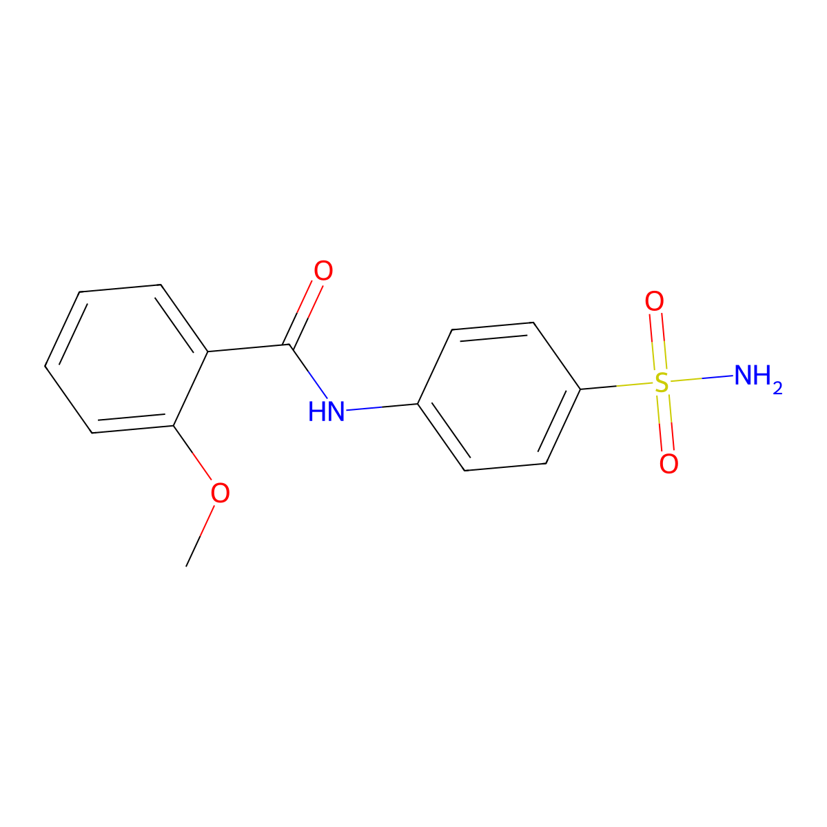 2-methoxy-N-(4-sulfamoylphenyl)benzamide molecular structure, CAS 329221-91-2