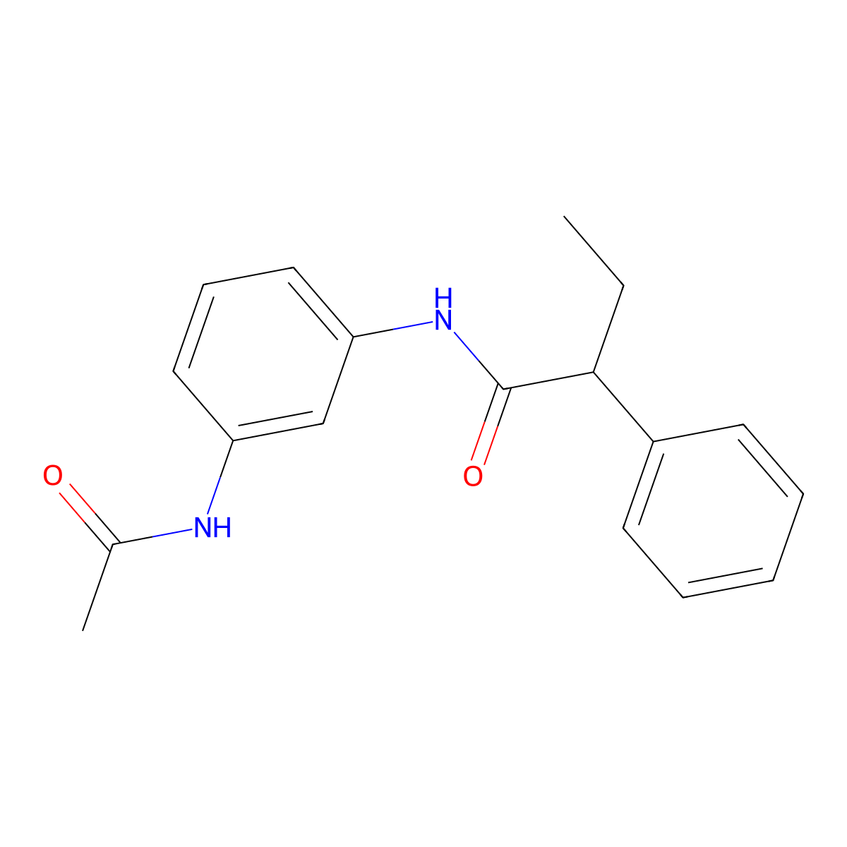 N-(3-acetamidophenyl)-2-phenylbutanamide molecular structure, CAS 329222-35-7