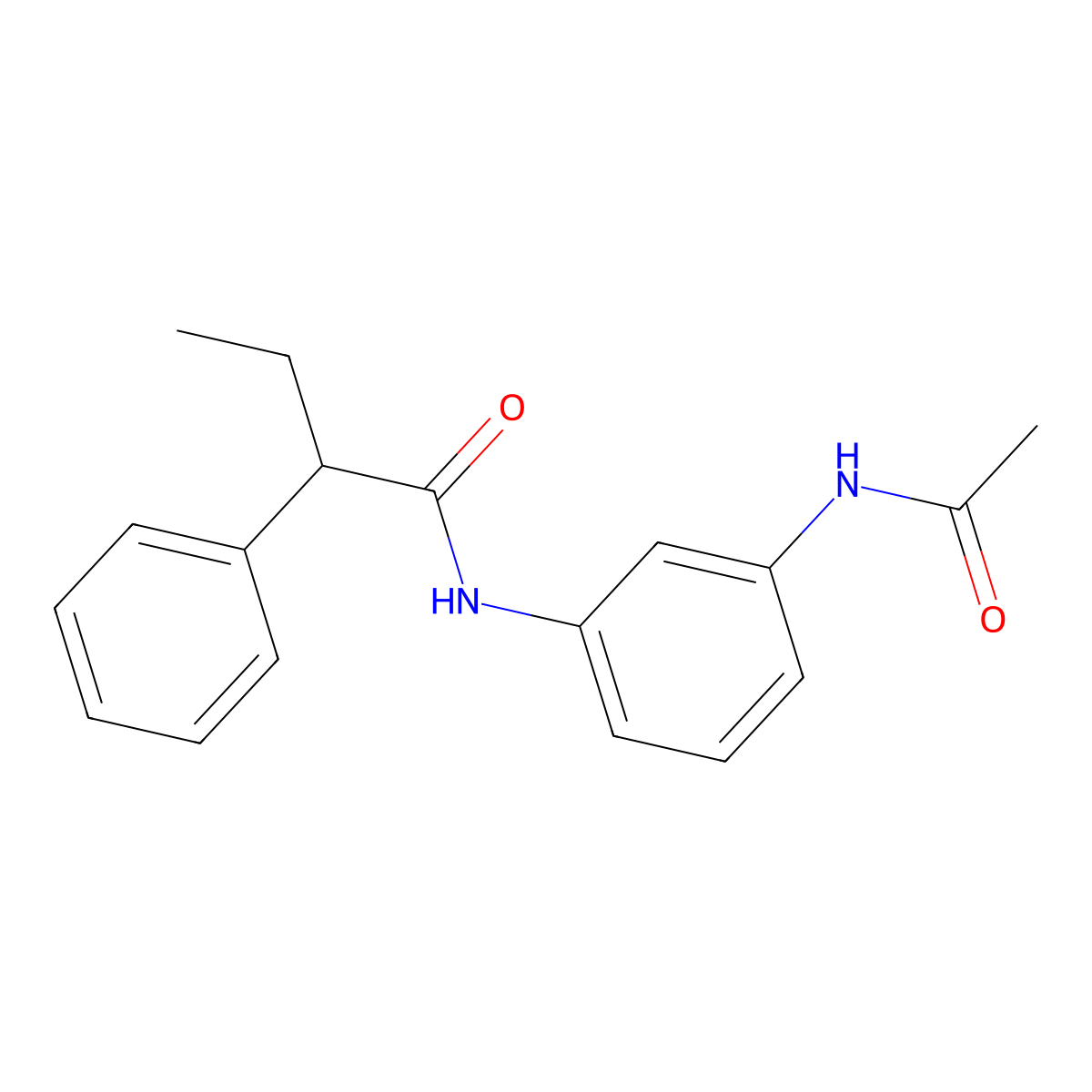 N-(3-acetamidophenyl)-2-phenylbutanamide molecular structure, CAS 329222-35-7