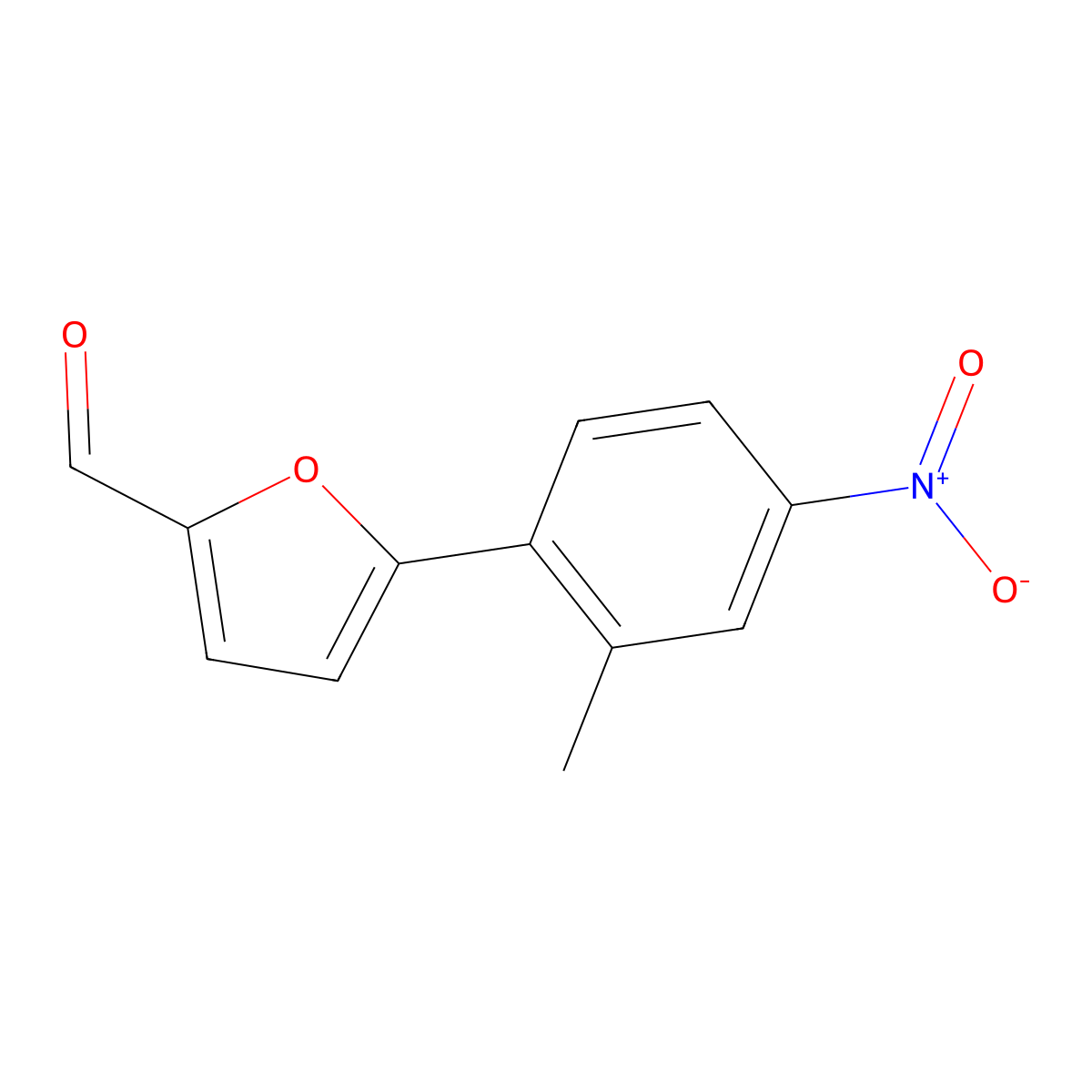 5-(2-Methyl-4-nitrophenyl)furan-2-carbaldehyde molecular structure, CAS 329222-70-0