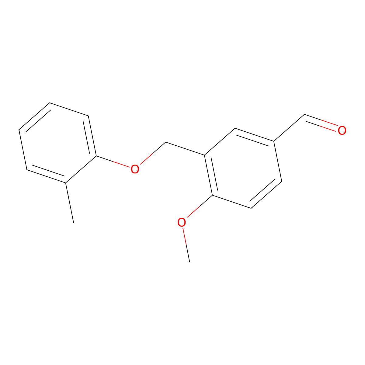 4-Methoxy-3-[(2-methylphenoxy)methyl]benzaldehyde molecular structure, CAS 329222-82-4