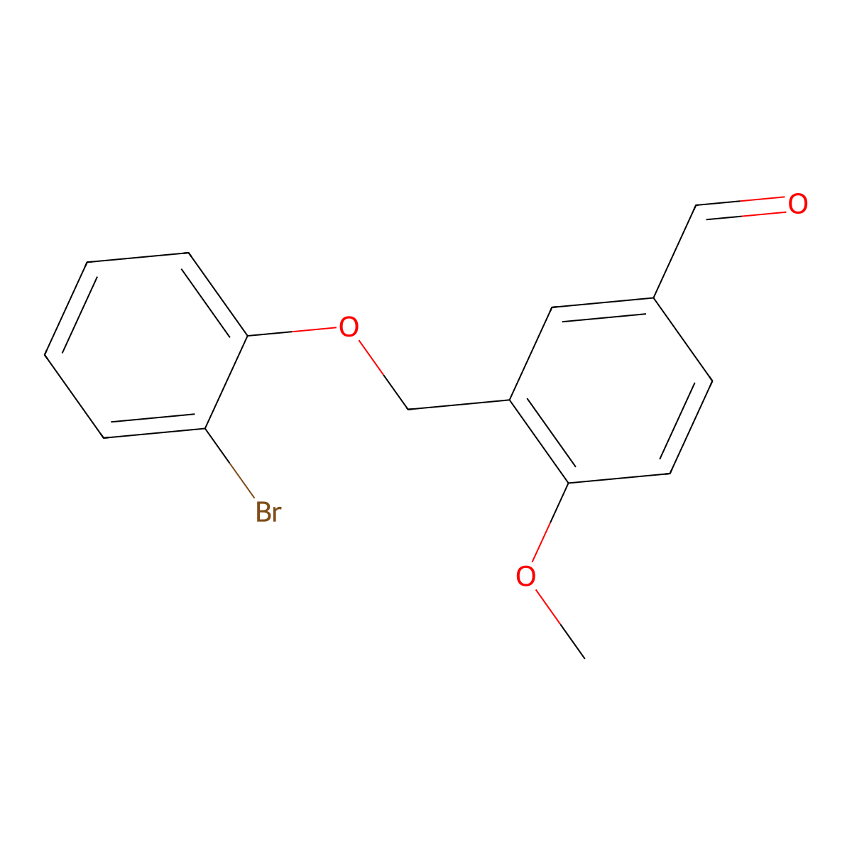 3-[(2-Bromophenoxy)methyl]-4-methoxybenzaldehyde molecular structure, CAS 329222-87-9